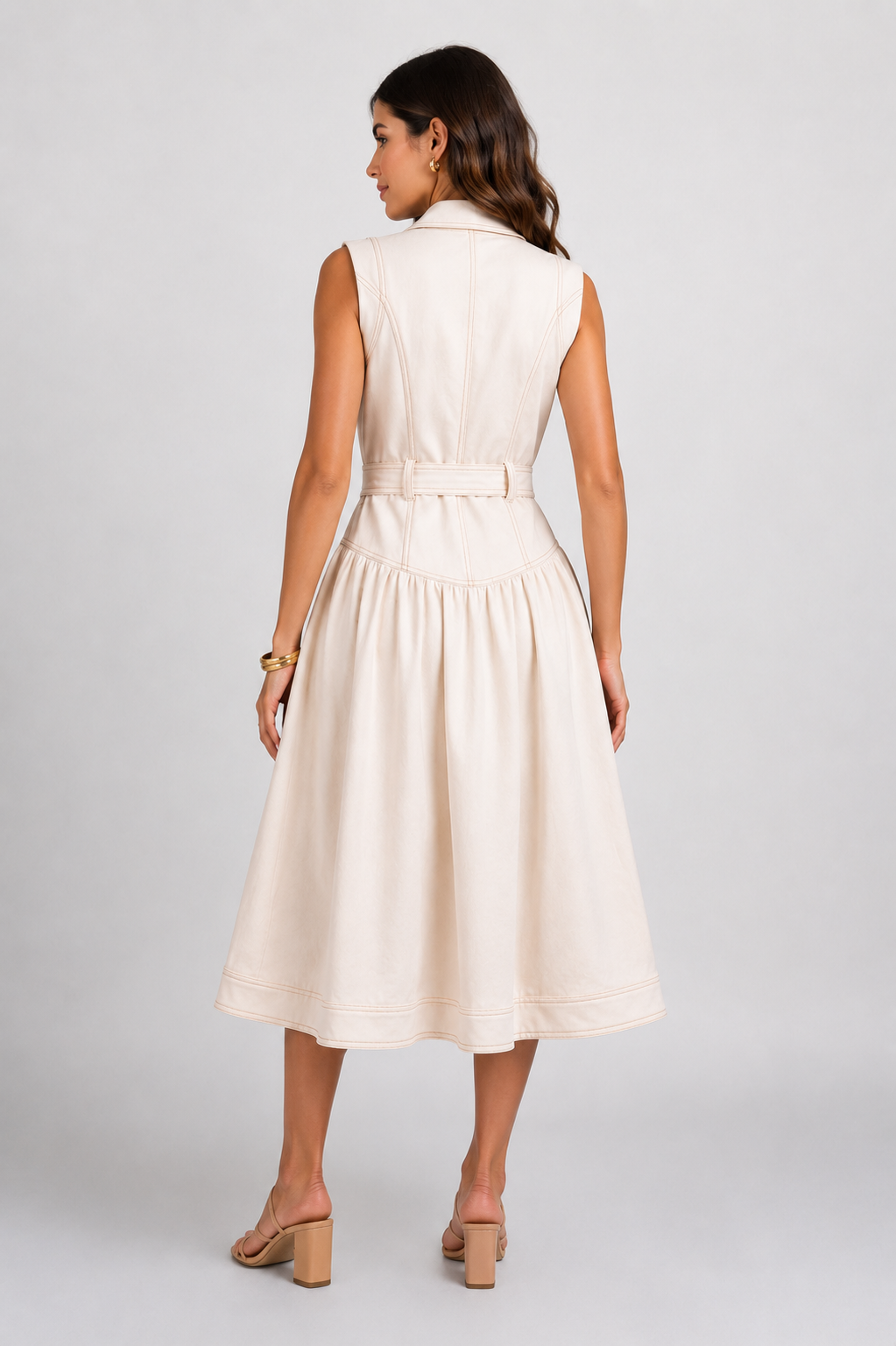 golden hour denim dress