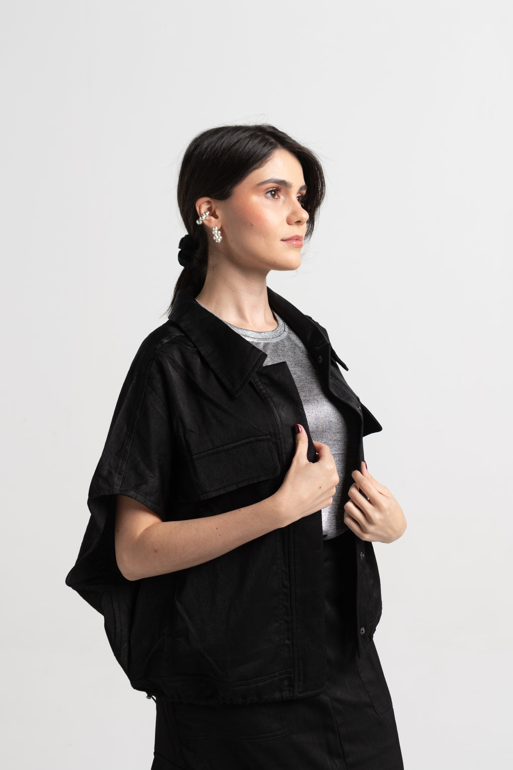 vest and cargo skirt set