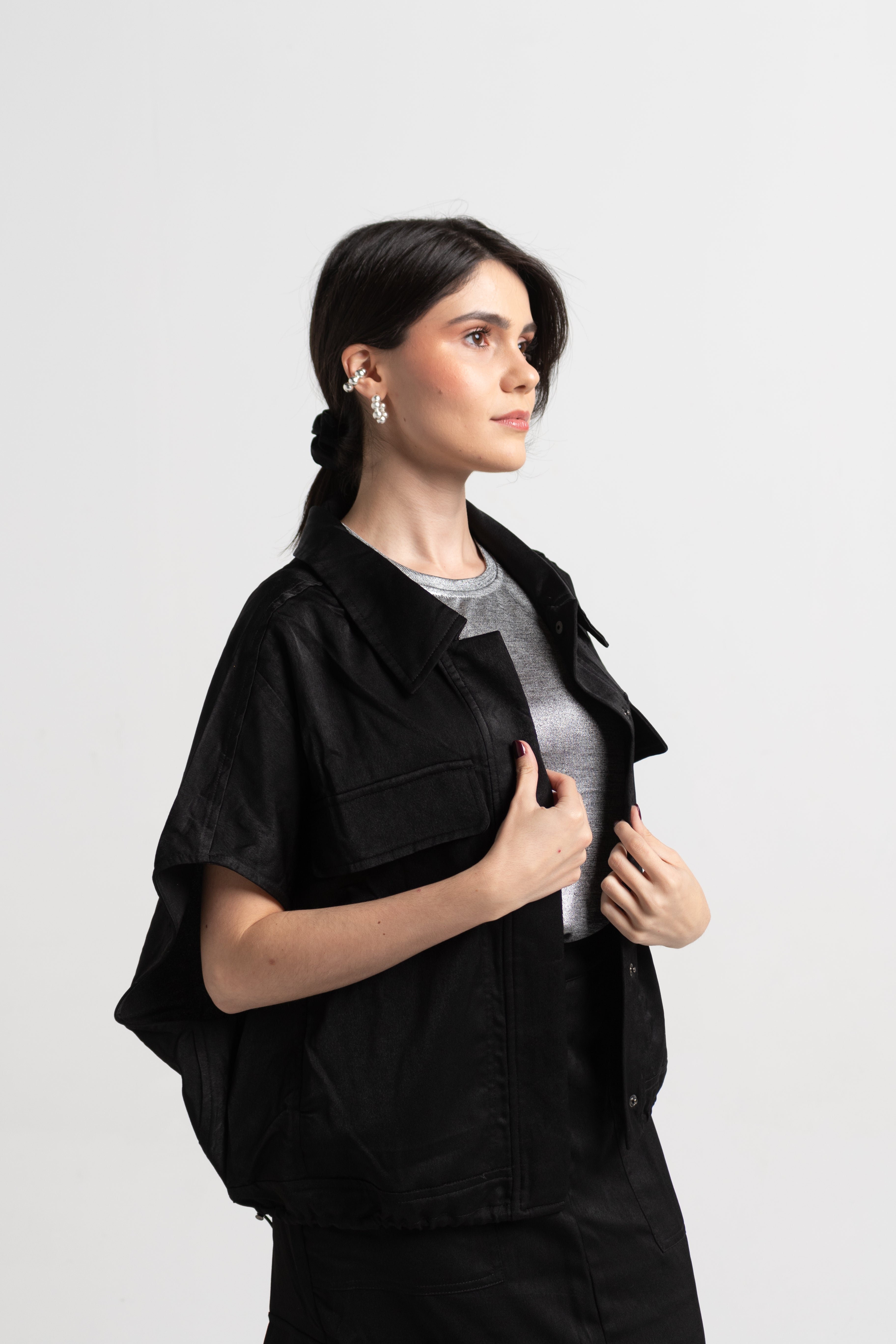 vest and cargo skirt set