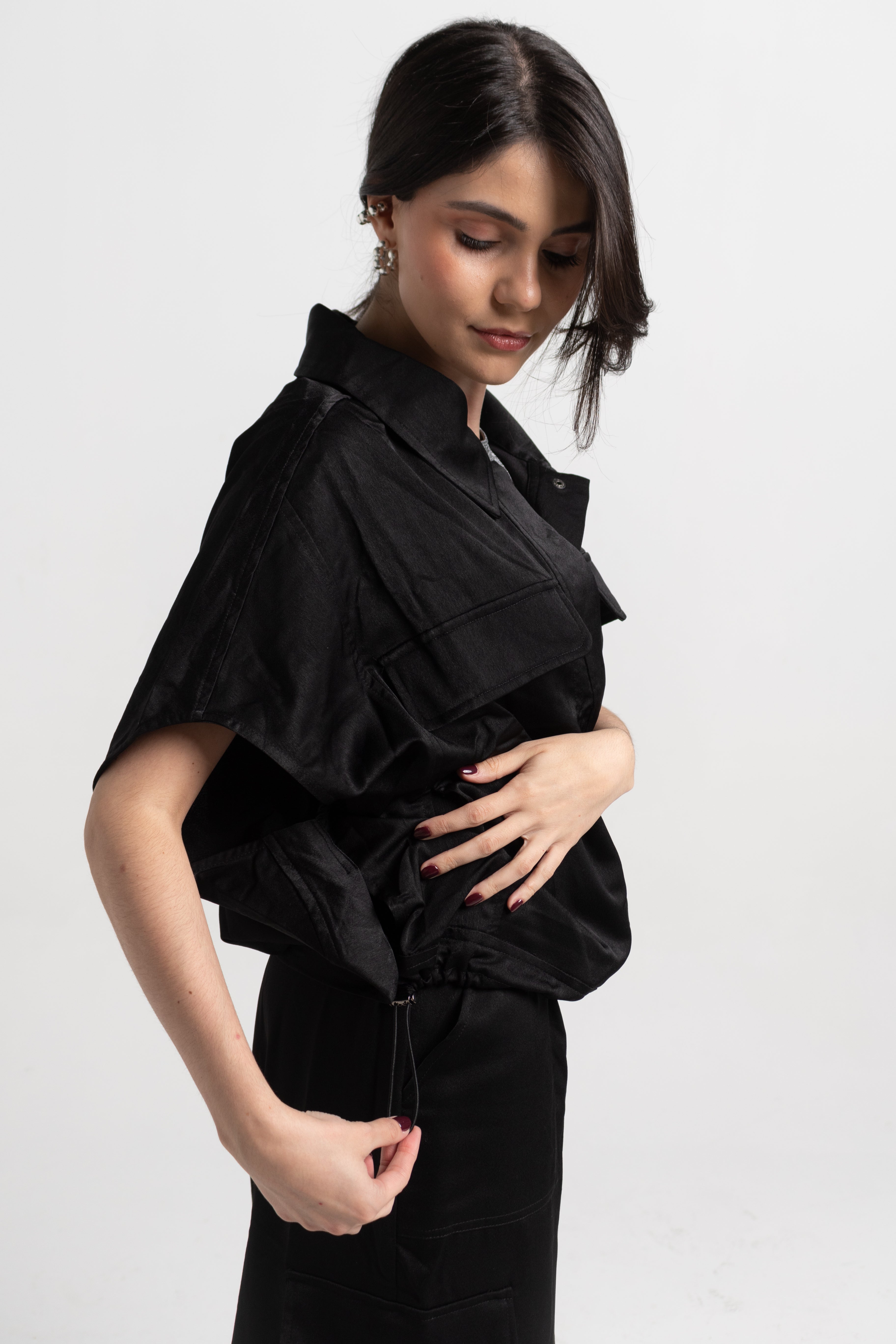 vest and cargo skirt set