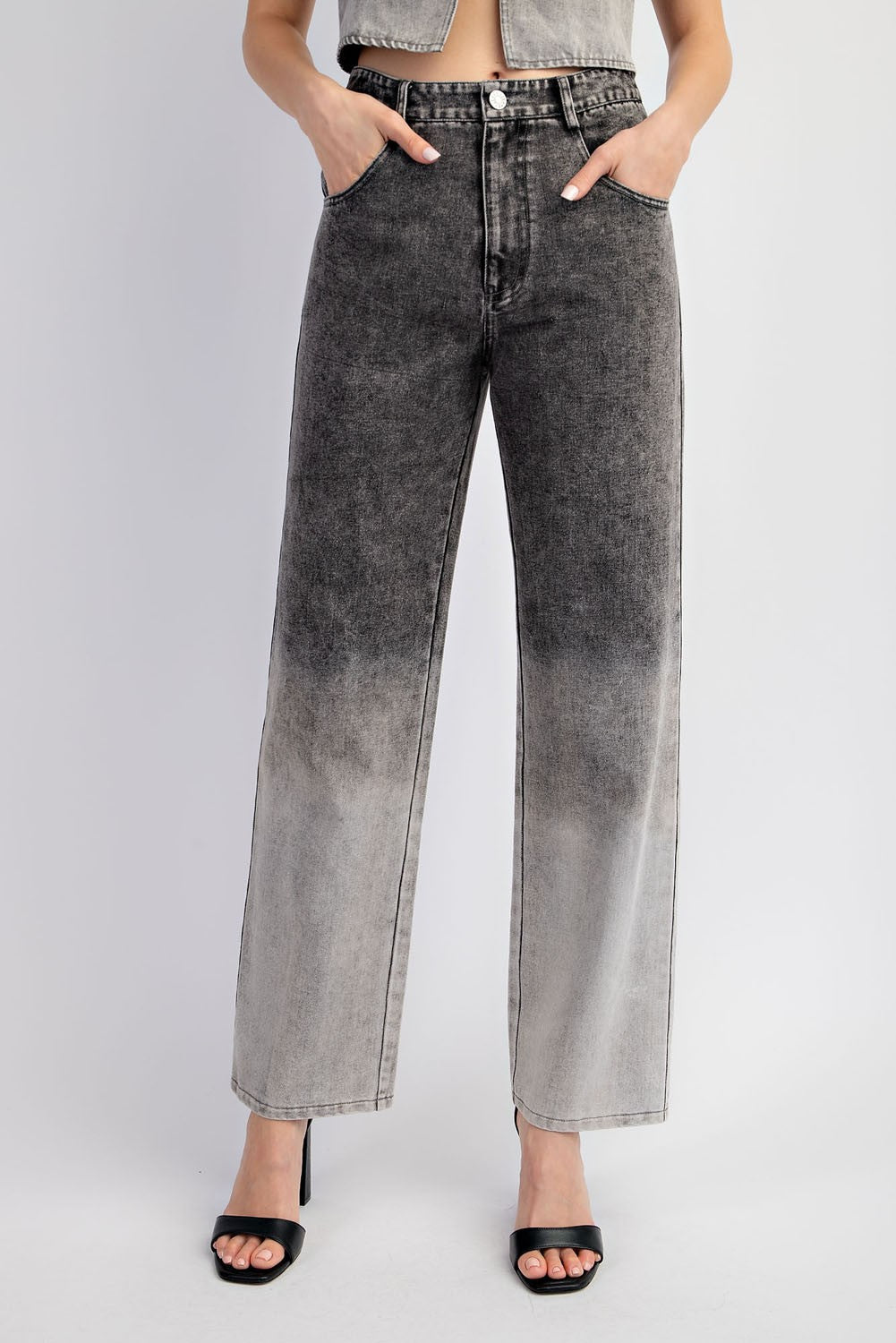 degrade stretch denim