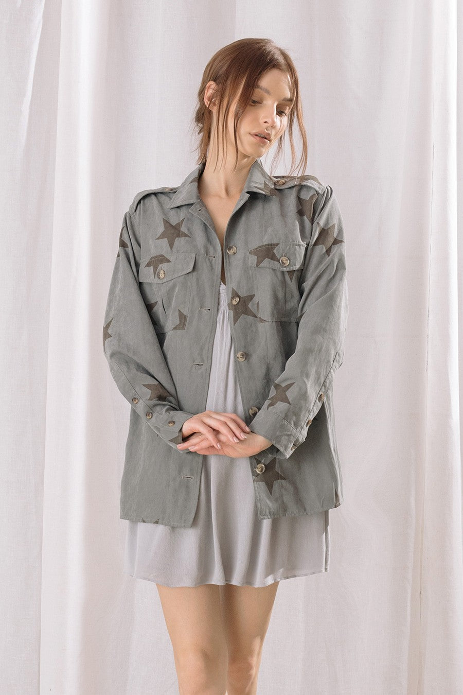 dark teal star jacket