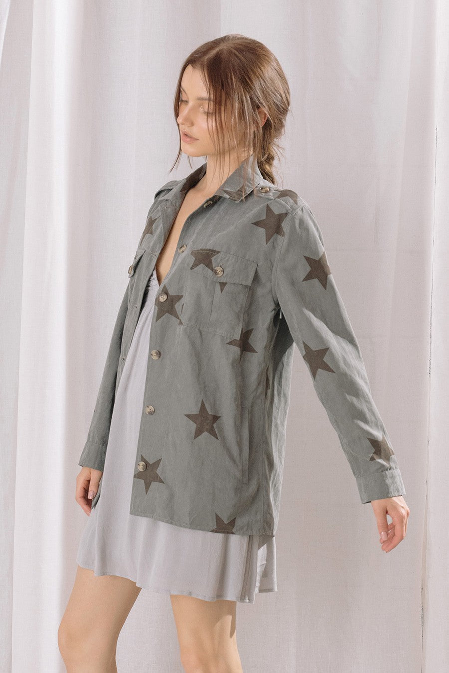 dark teal star jacket