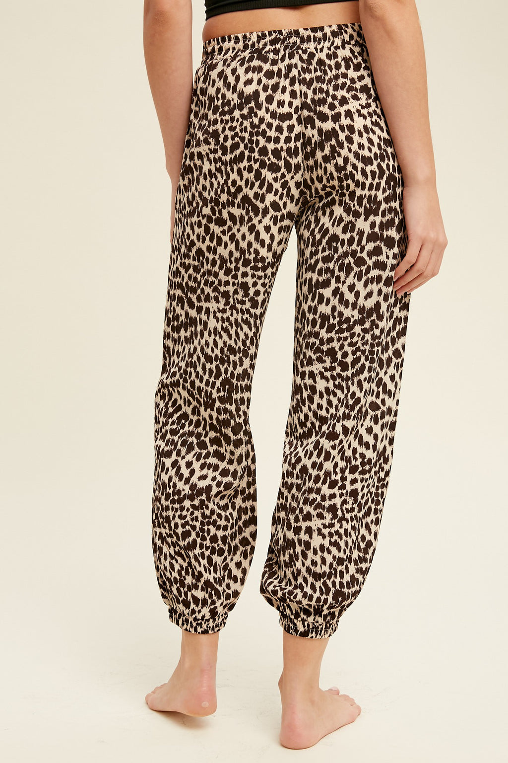 leopard joggers