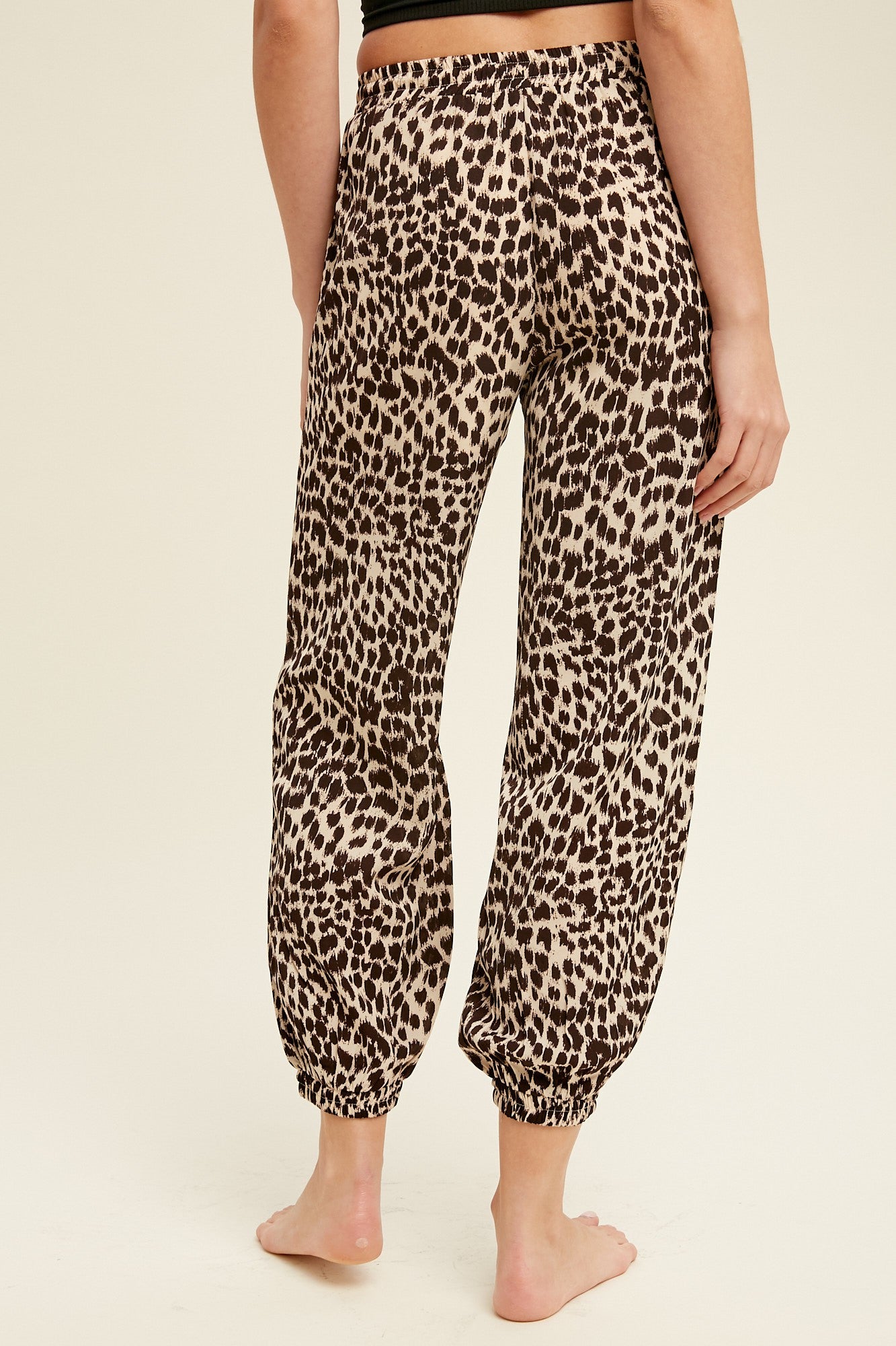 leopard joggers