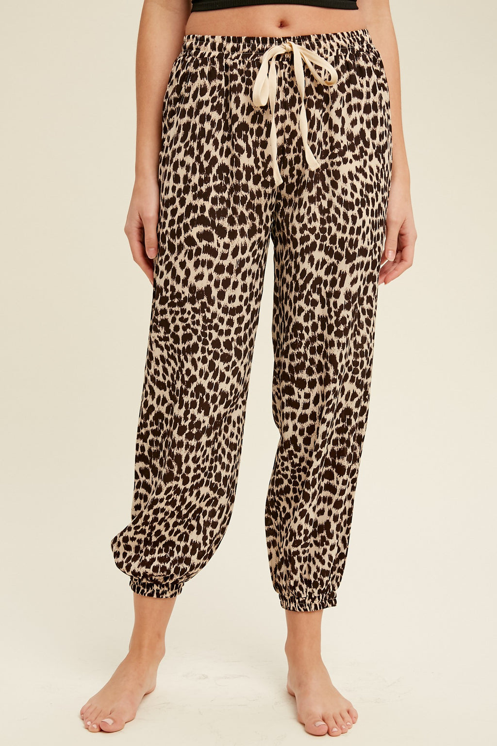 leopard joggers