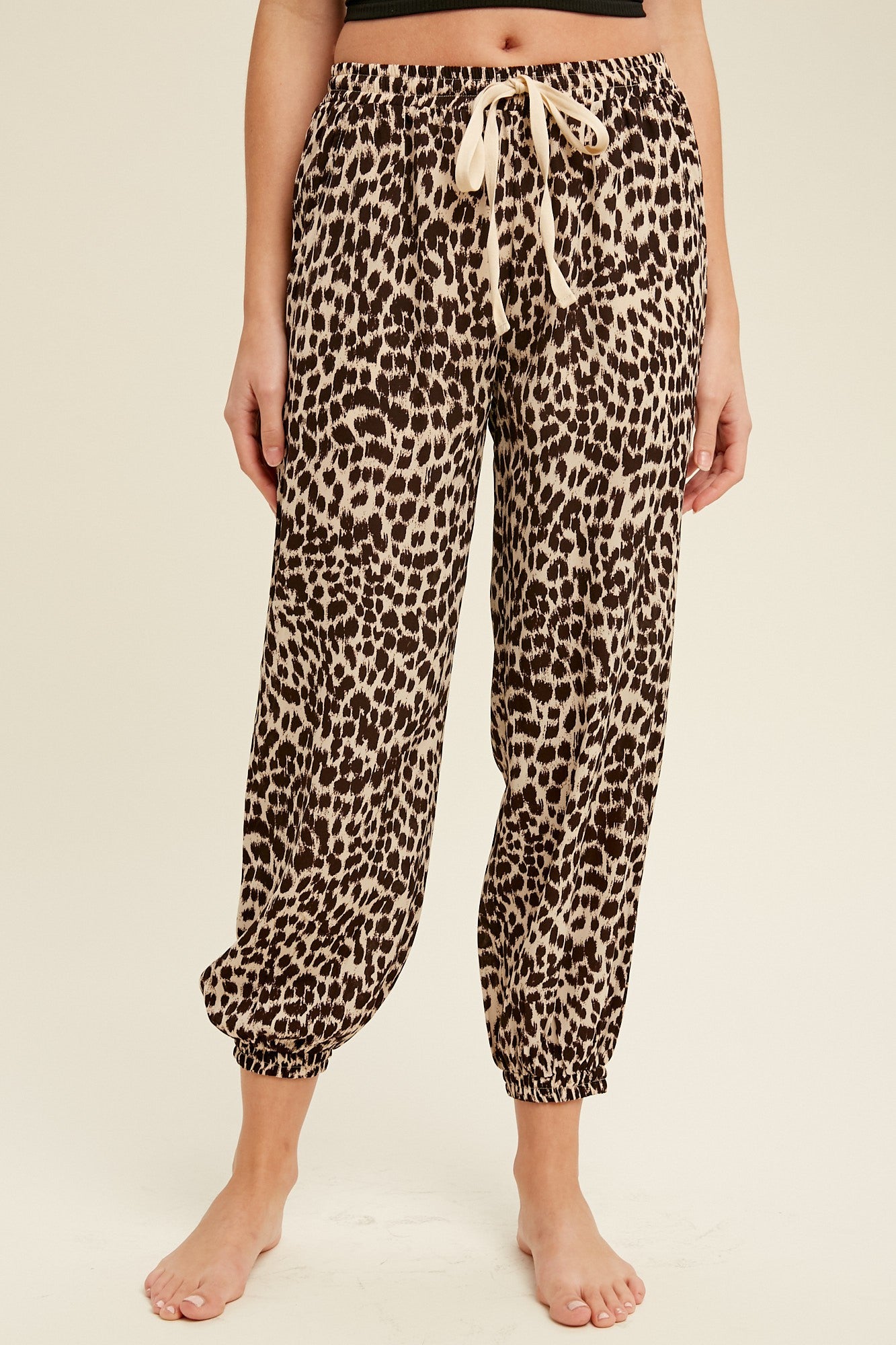leopard joggers