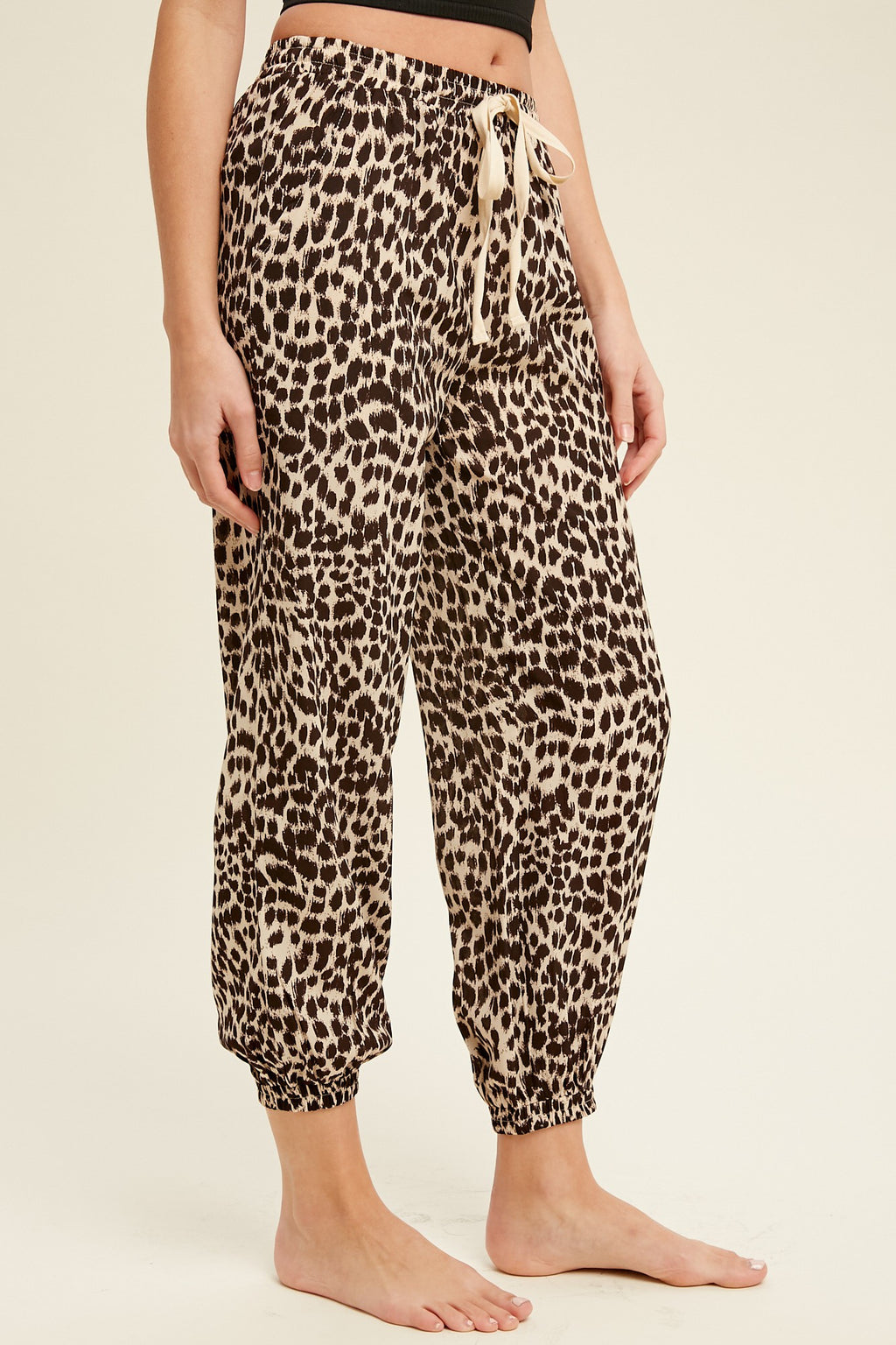 leopard joggers