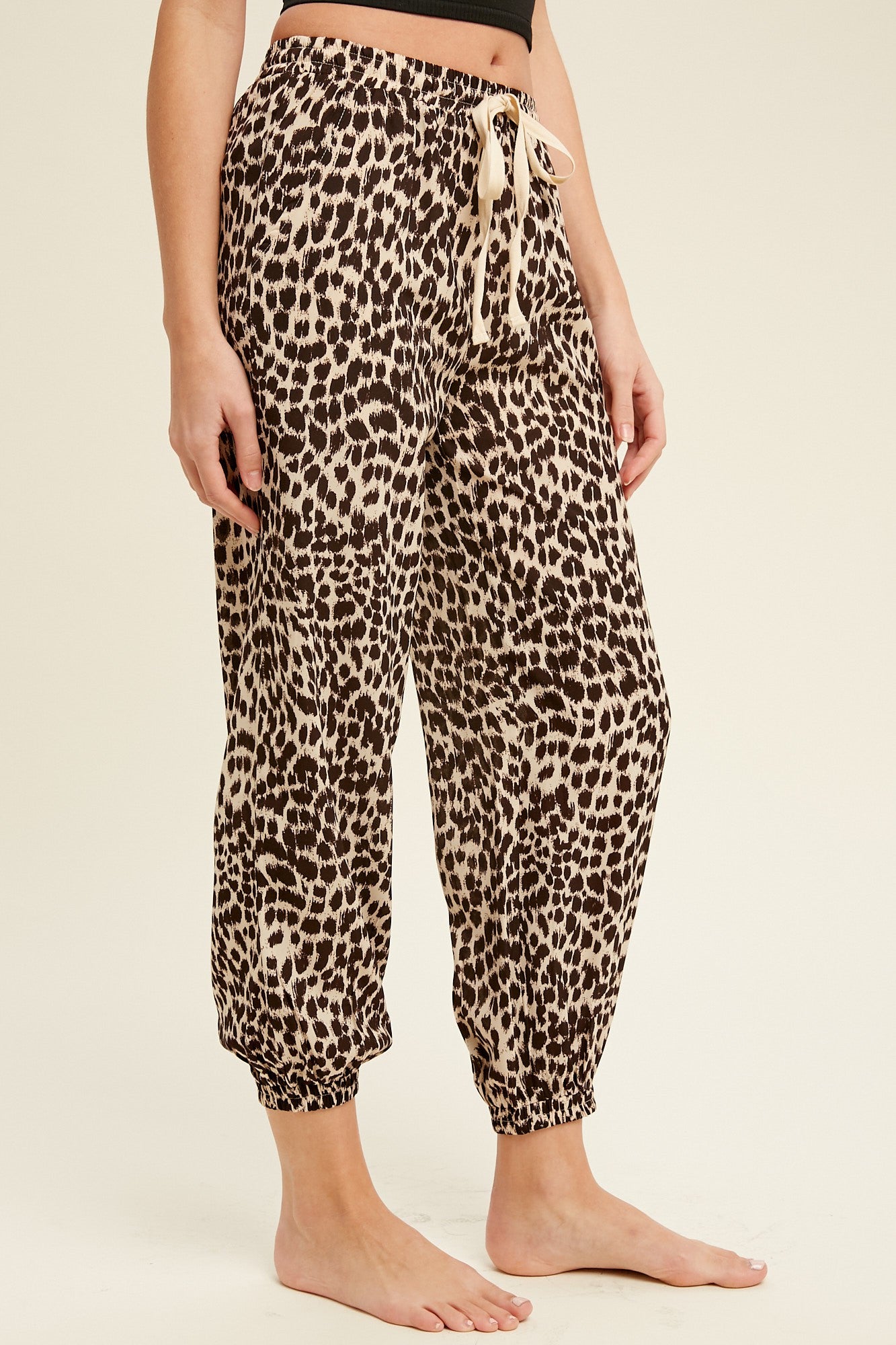 leopard joggers