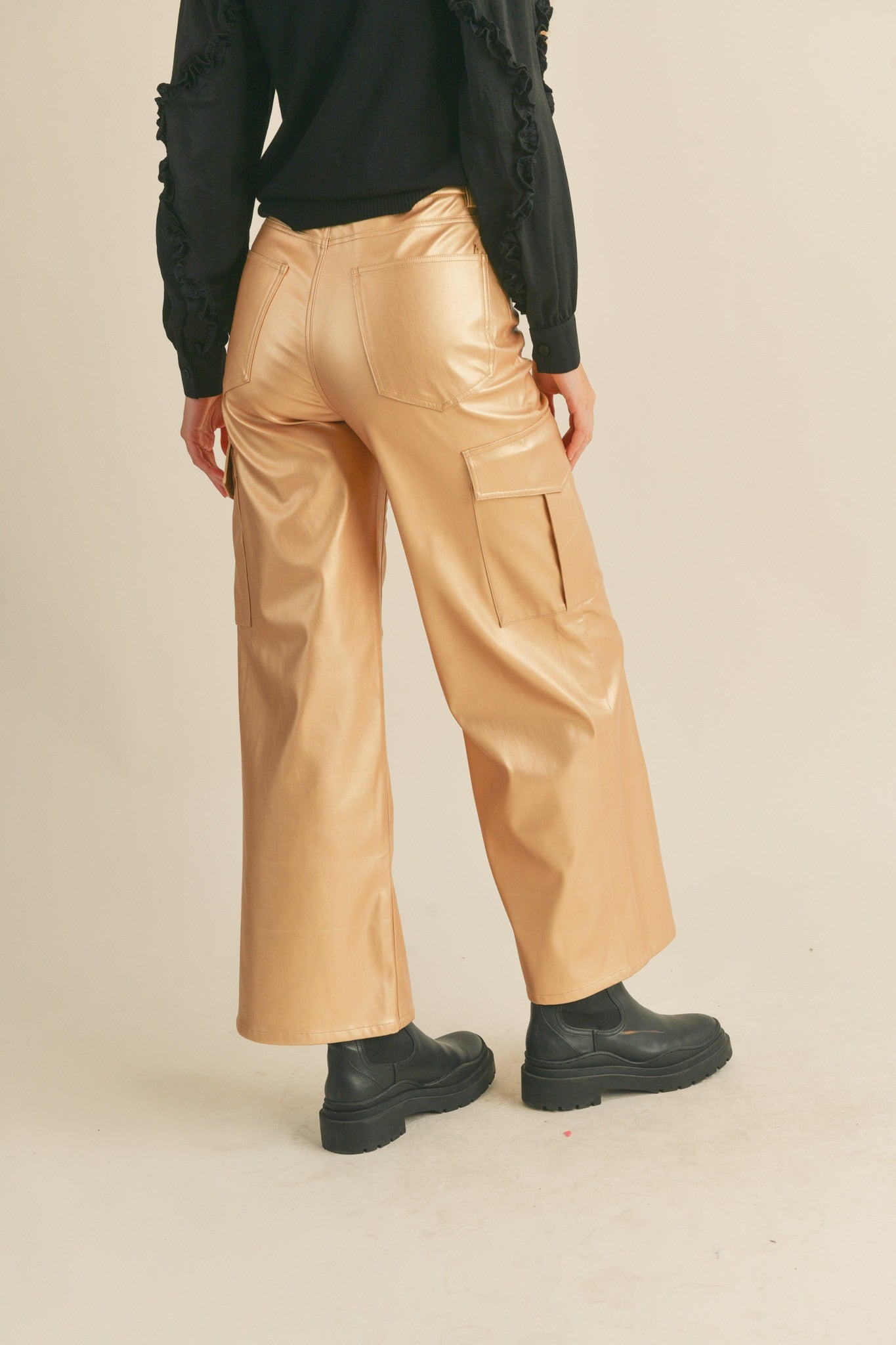 golden cargo pants