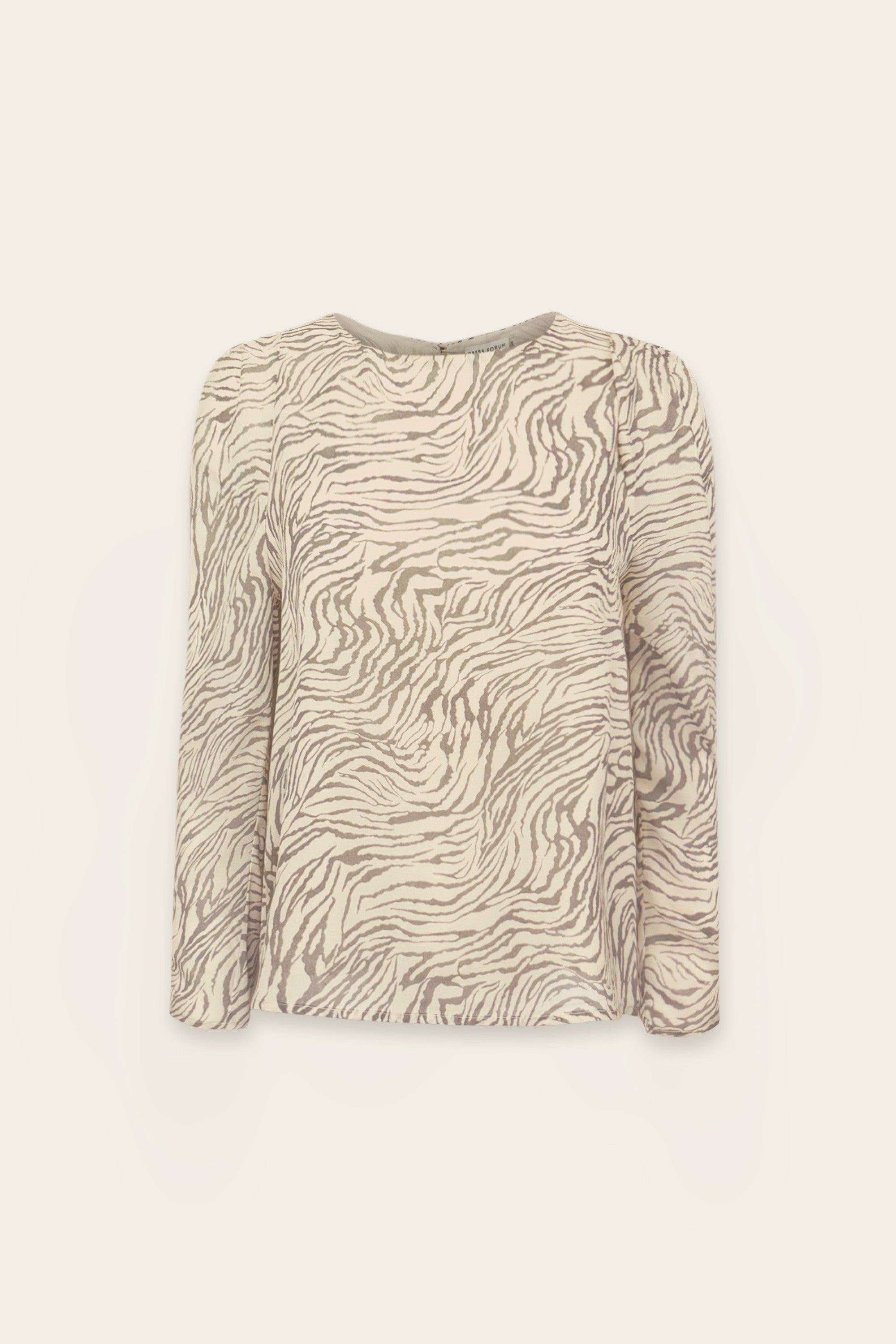 zebra chiffon top