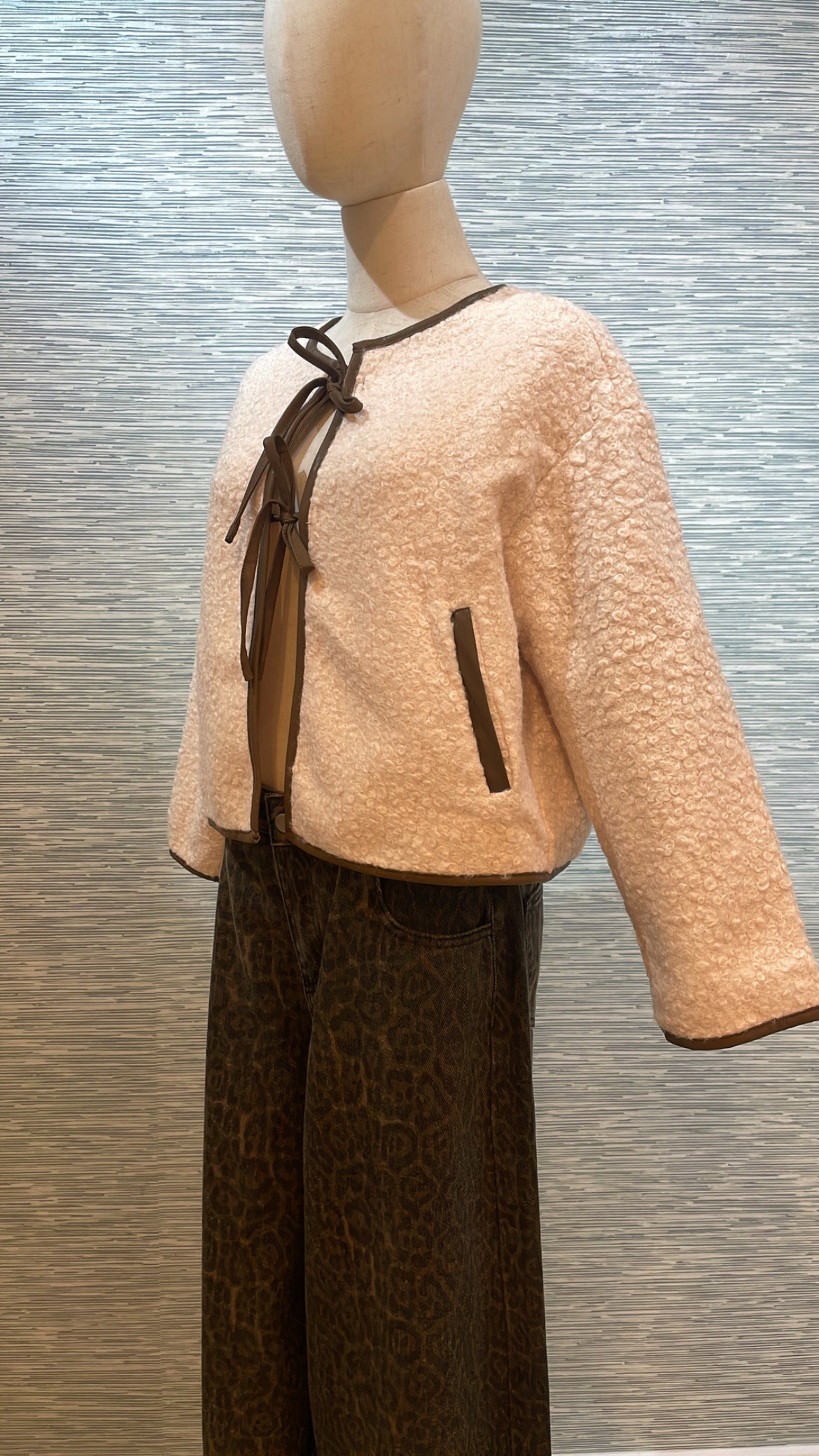 sherpa tied jacket