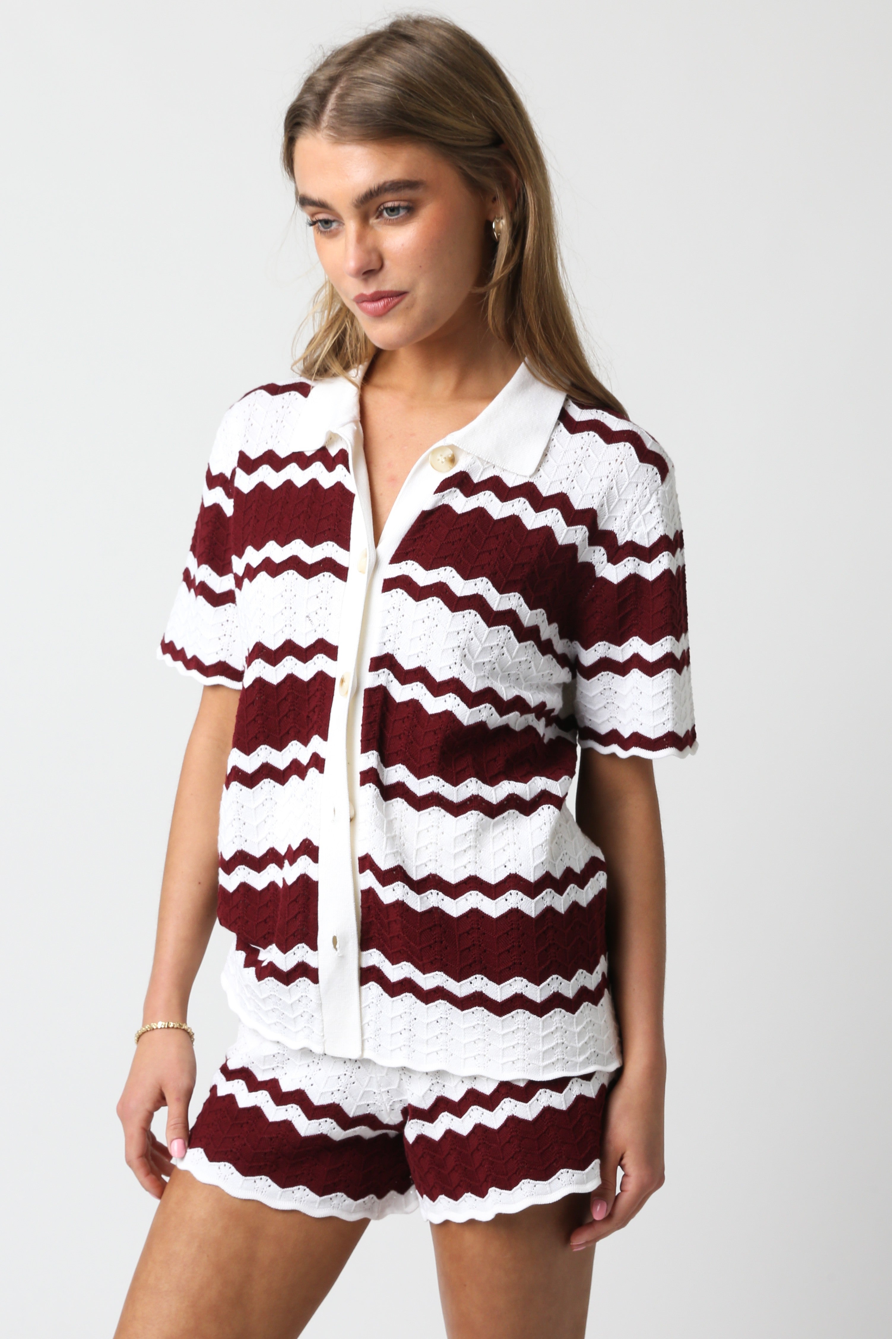 brielle top and shorts set