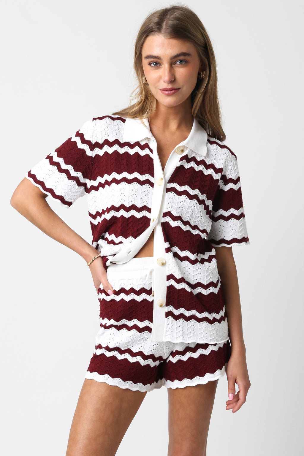 brielle top and shorts set