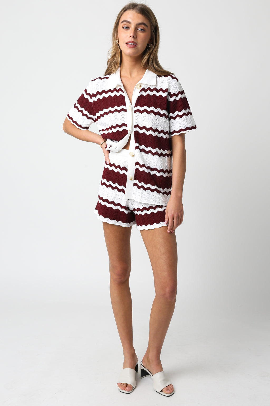 brielle top and shorts set