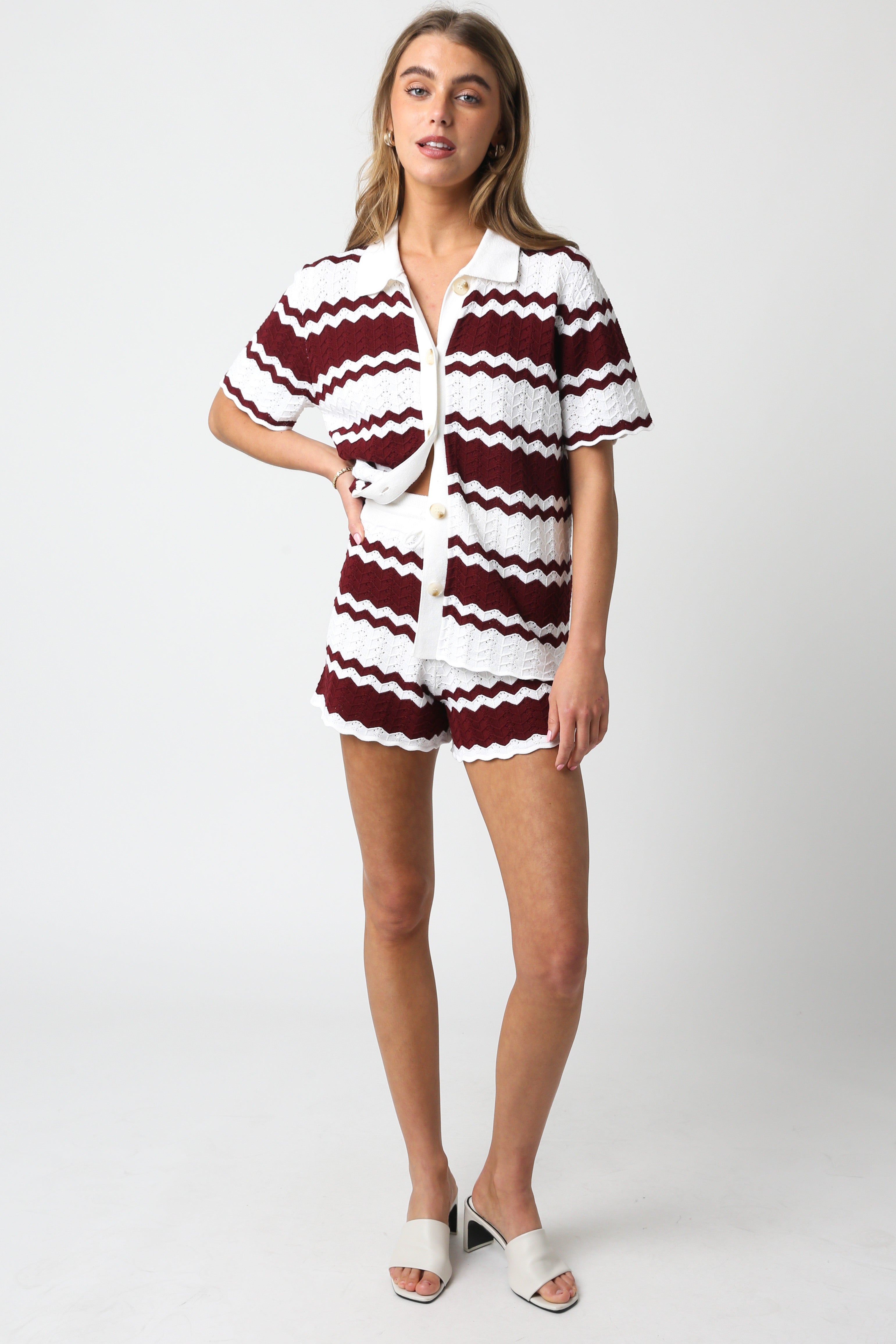 brielle top and shorts set