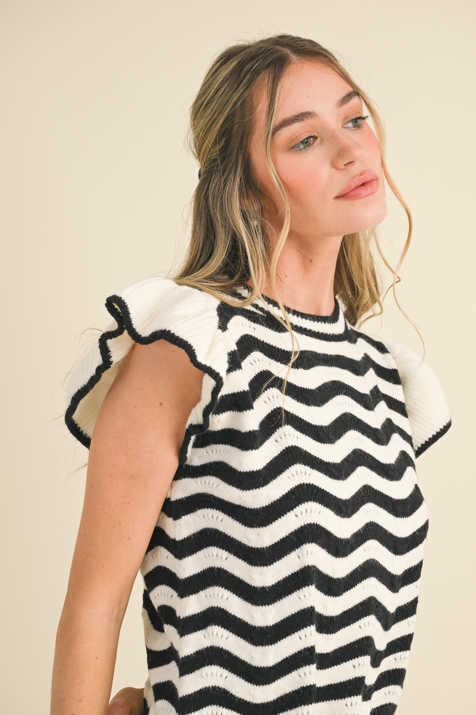 wave knit top