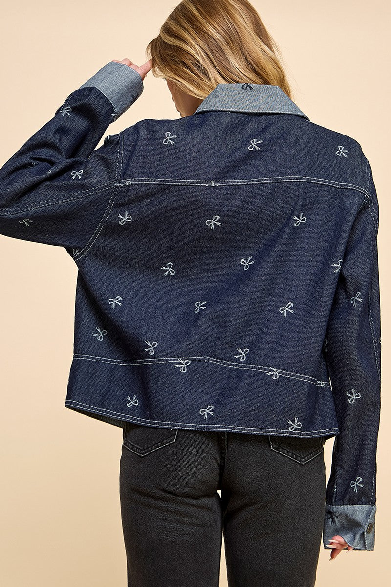 bows denim jackets