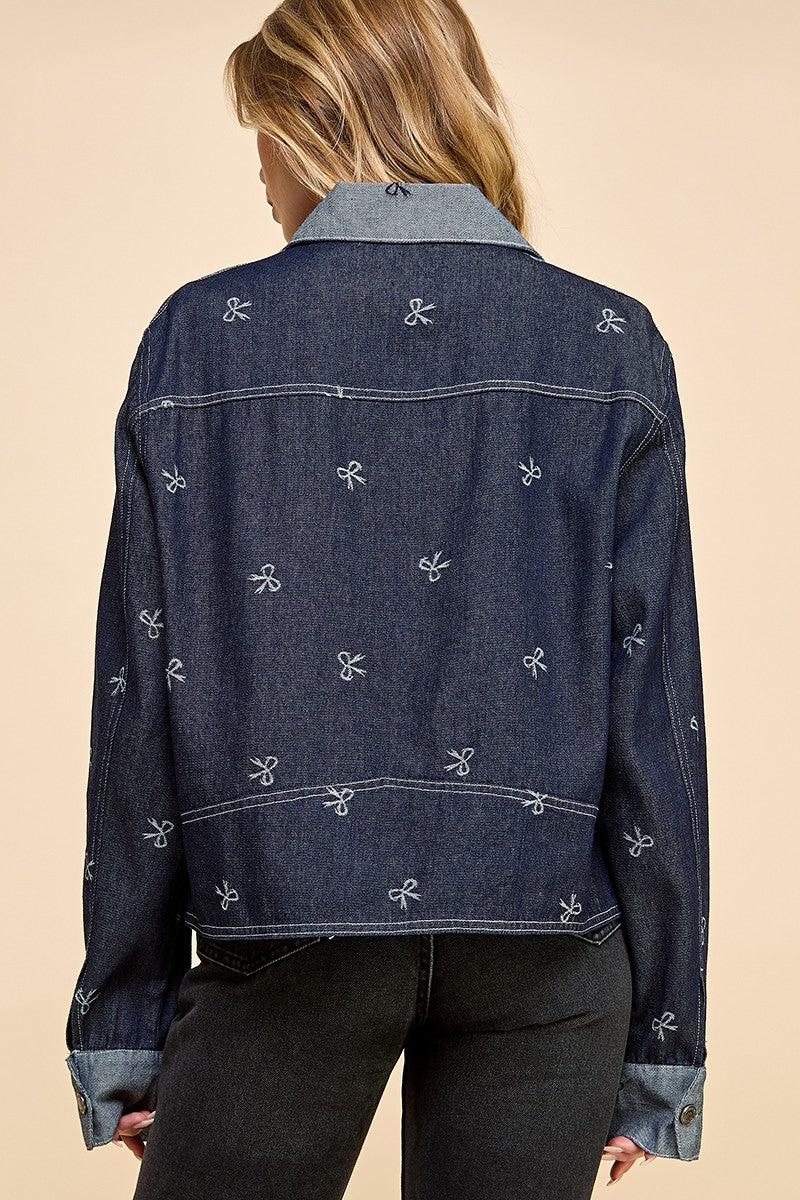 bows denim jackets