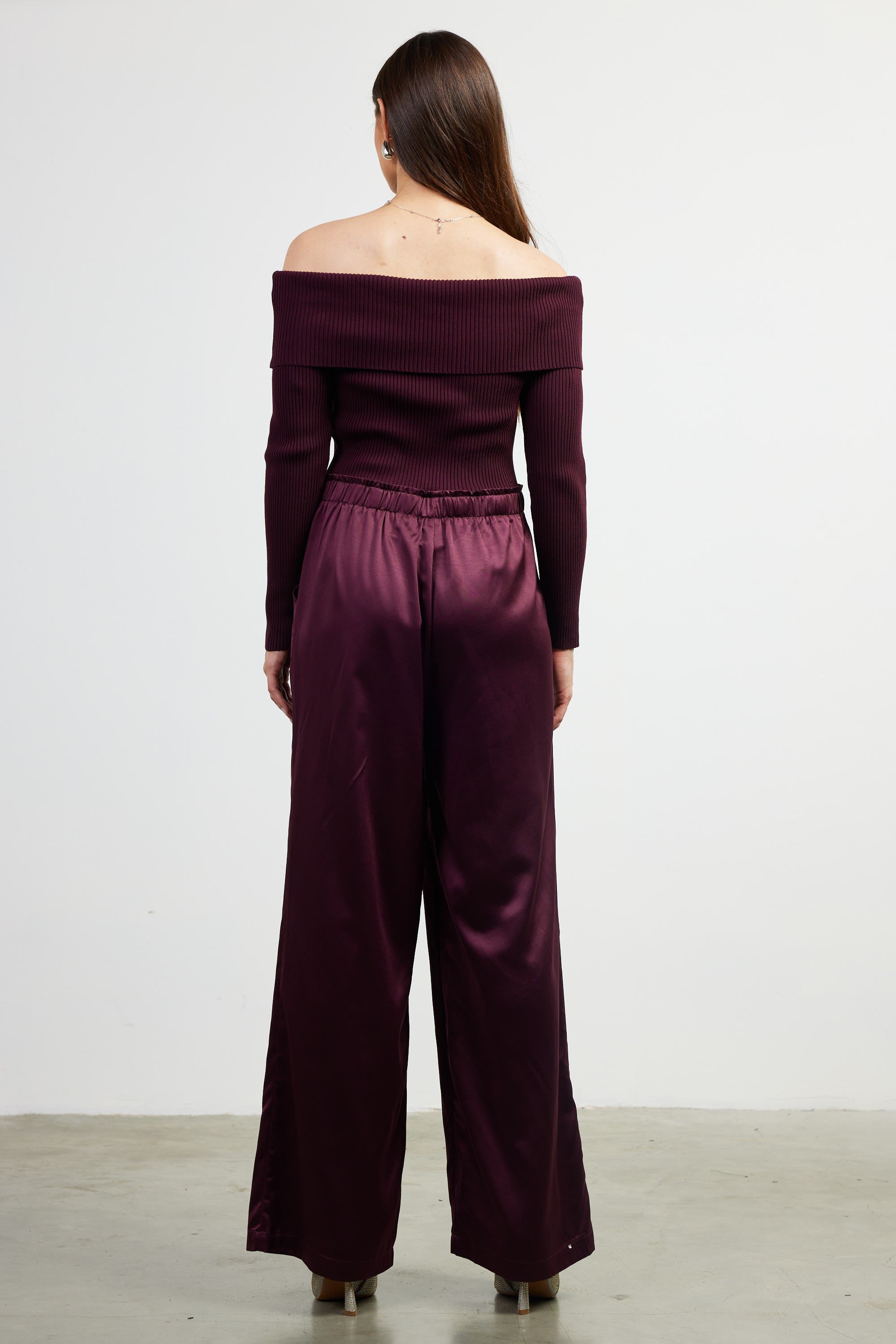 prune mixed media jumpsuit