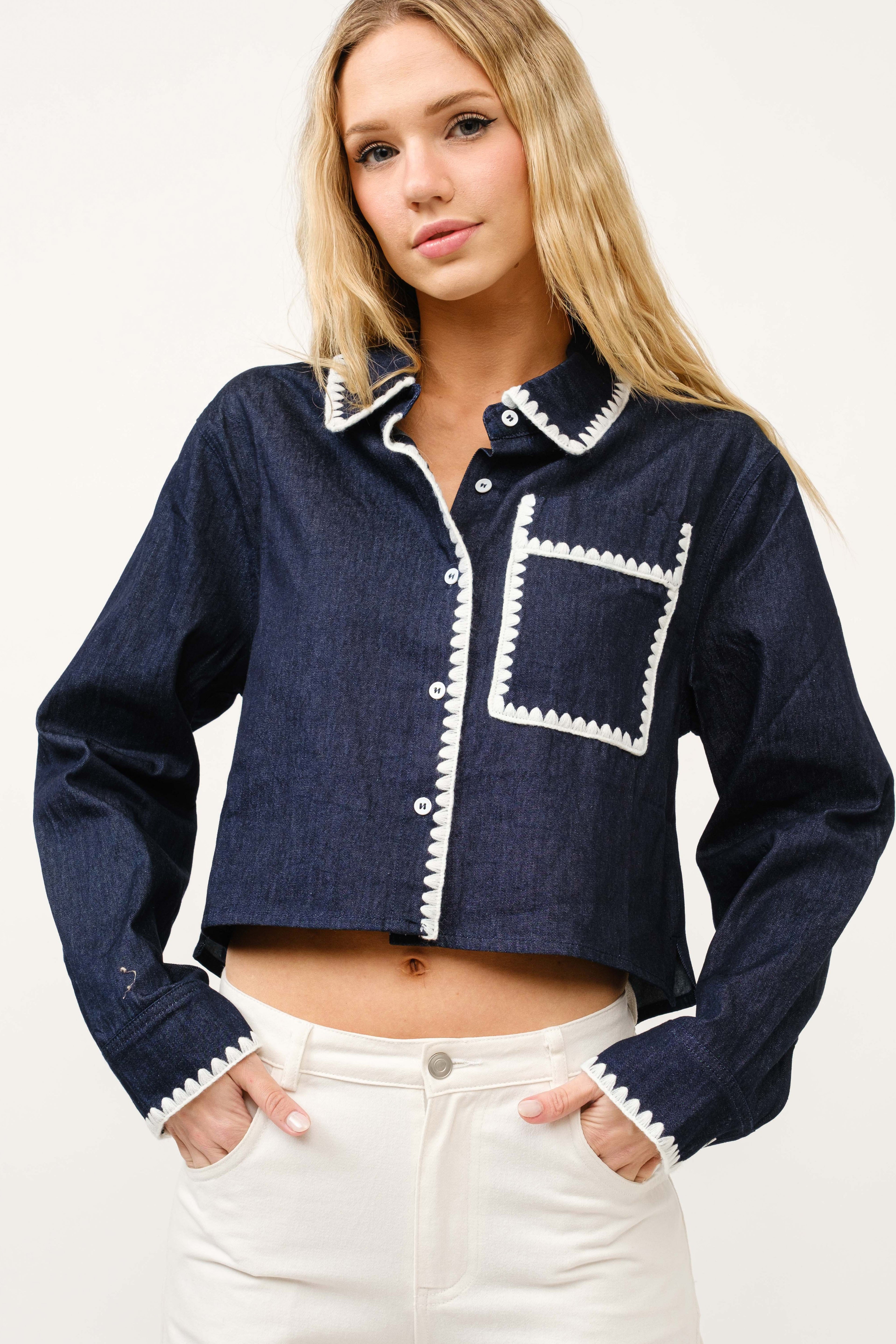 midnight trim shirt