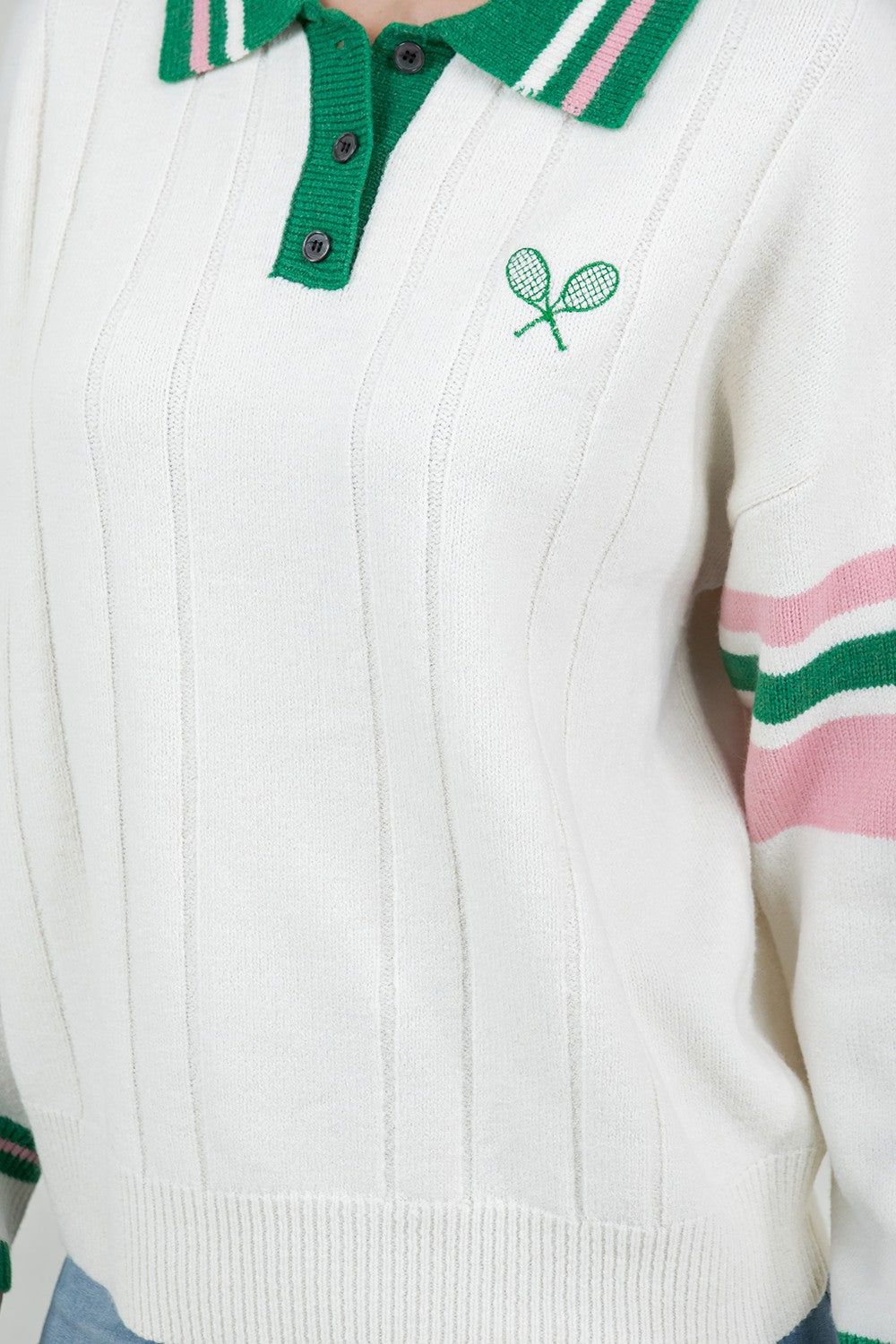court side polo sweater