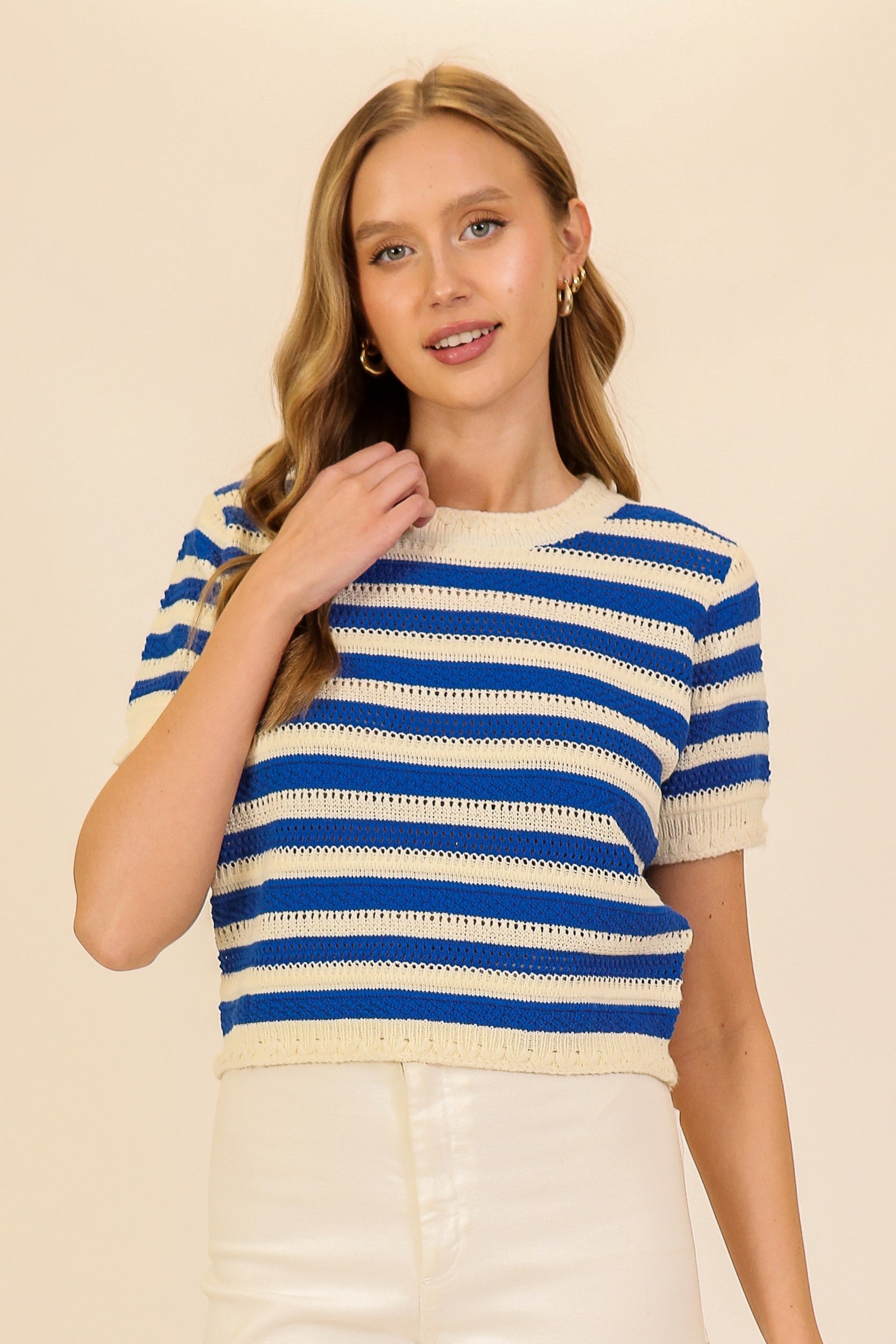 sailor knit top