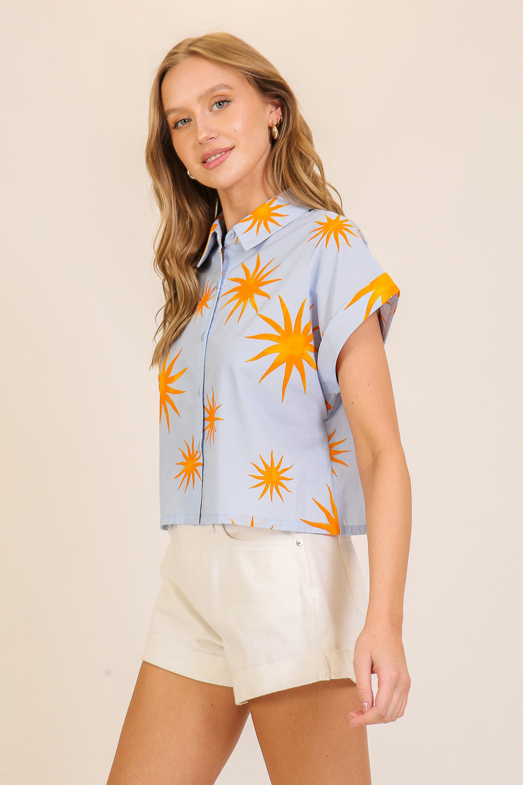 sunburst button down