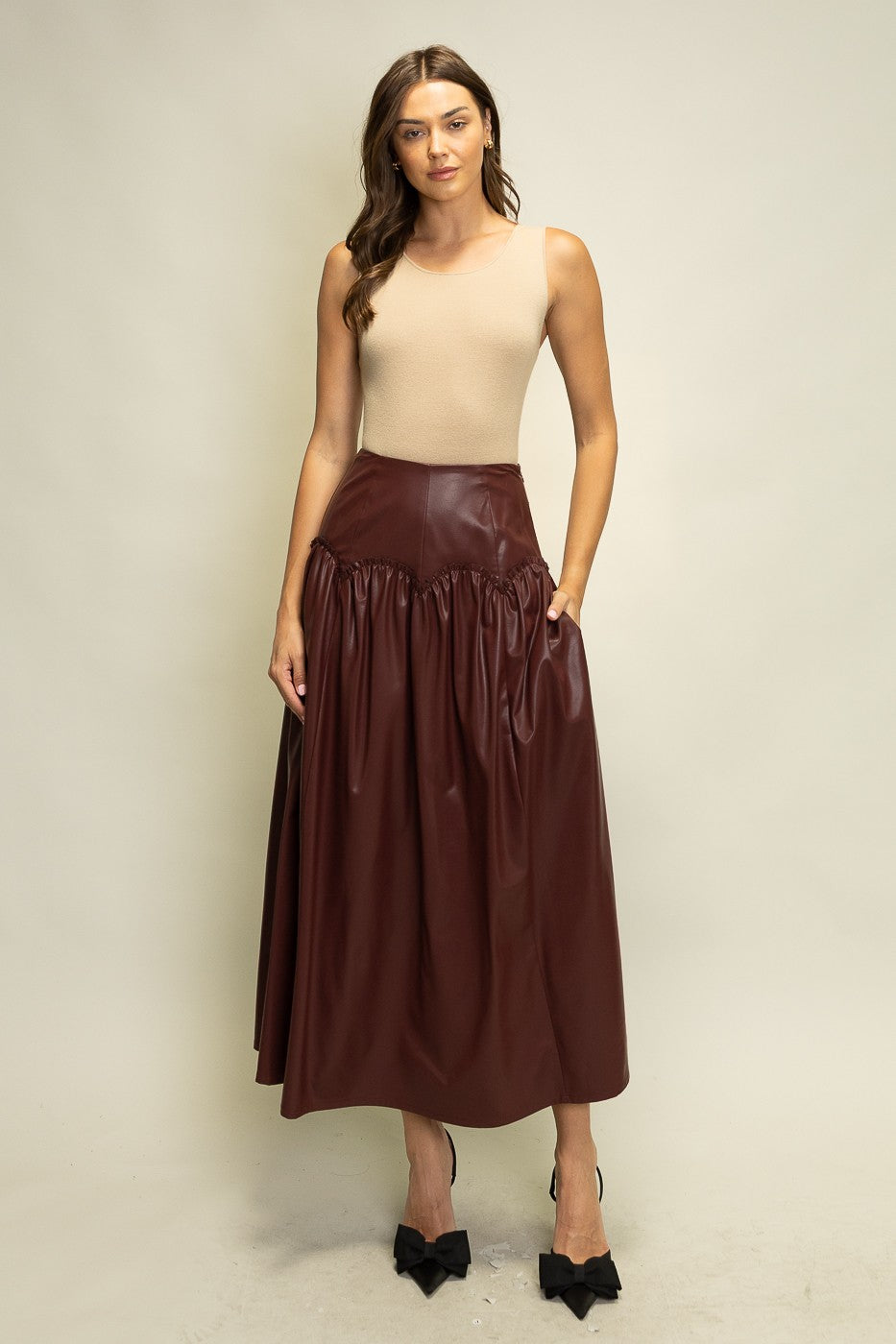 Bordeaux Mood Skirt