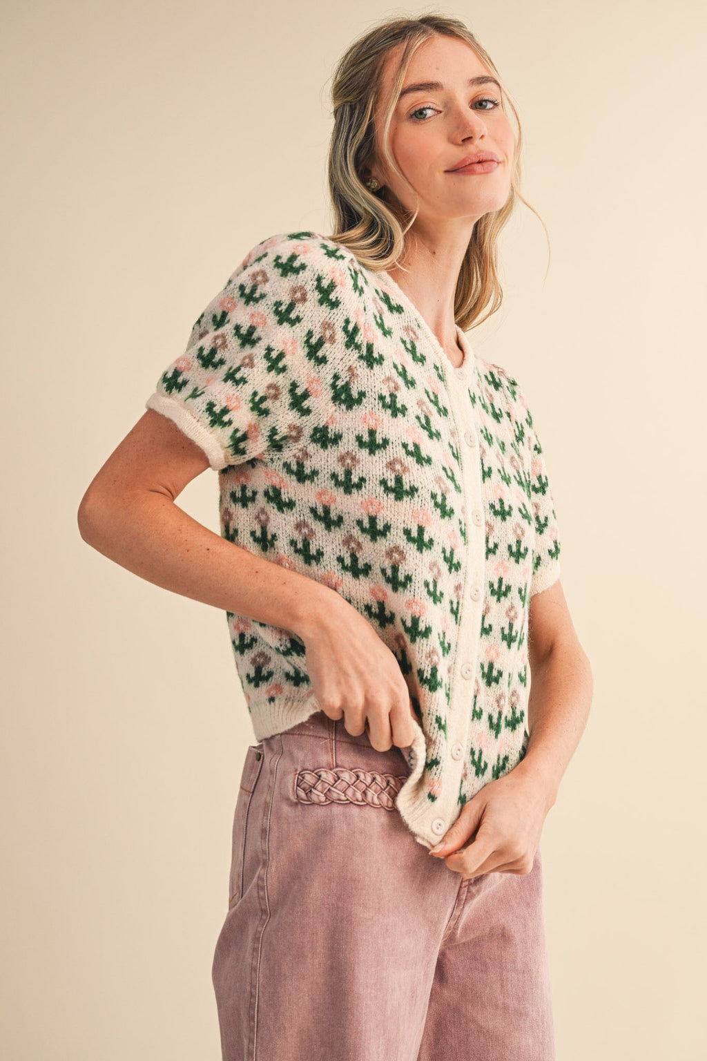 desert bloom knit