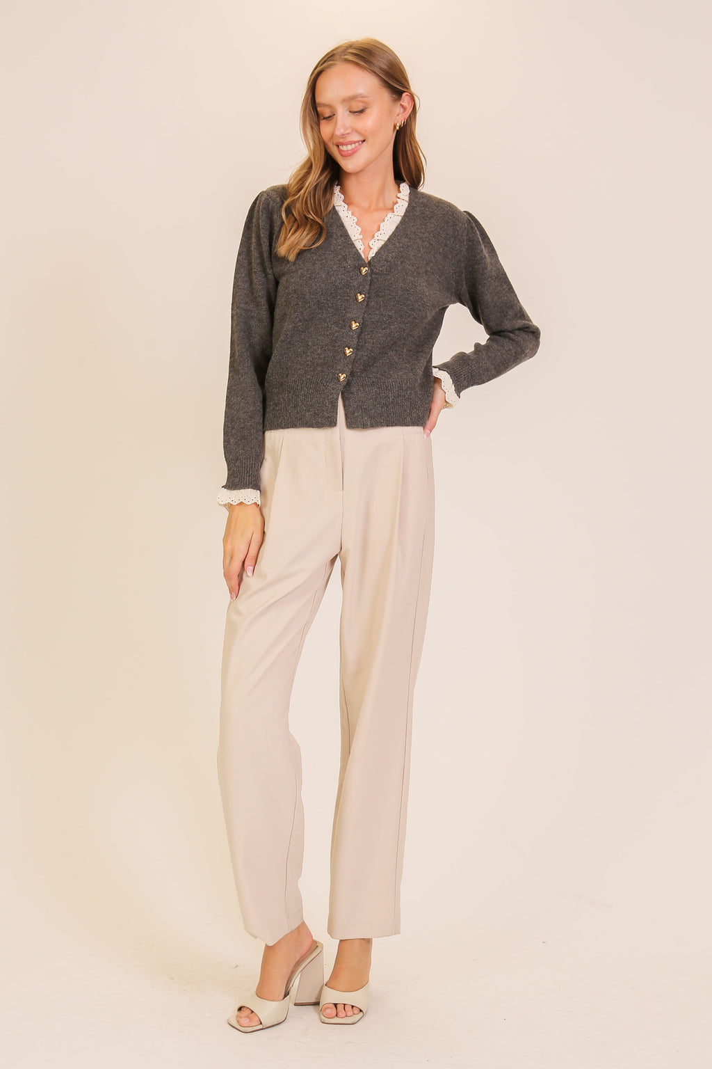 Cardigan Corazón de Encaje