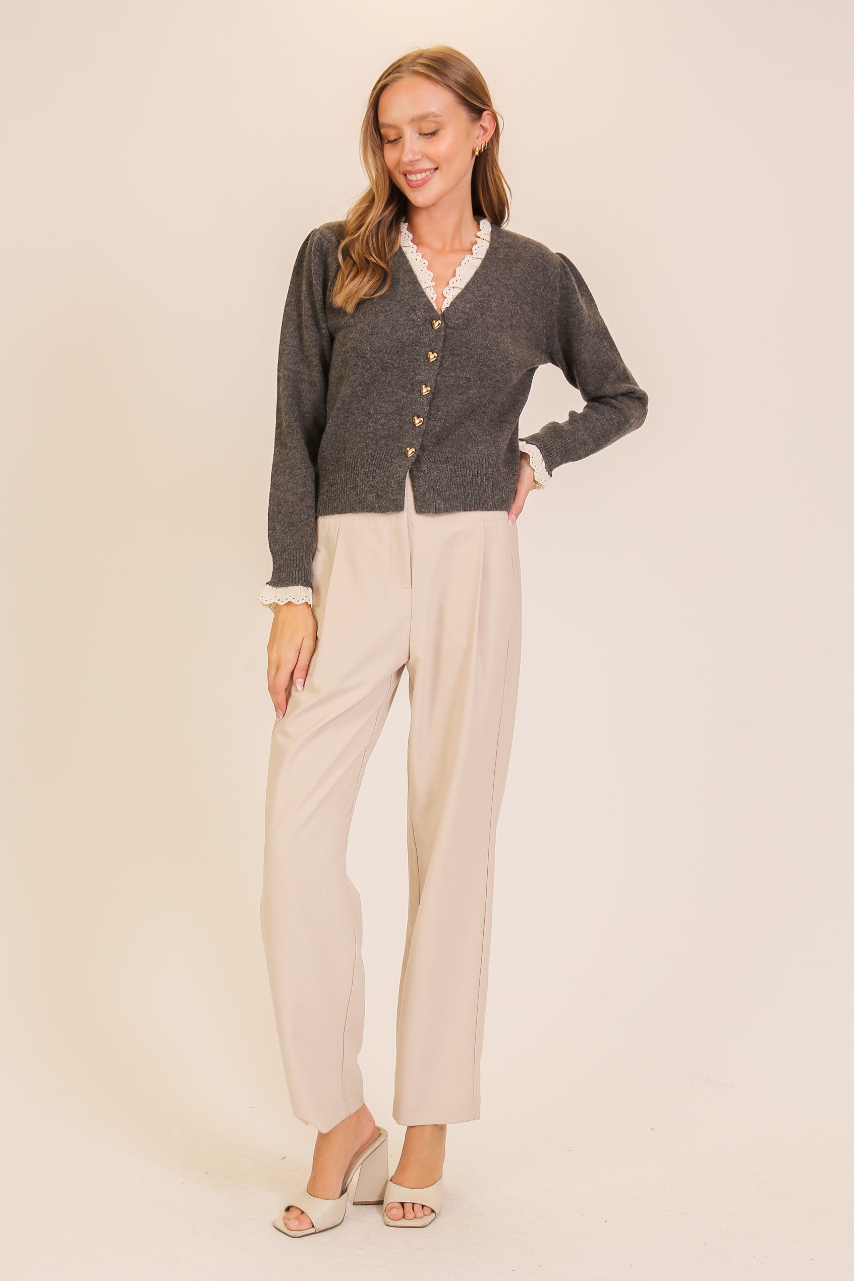 Cardigan Corazón de Encaje