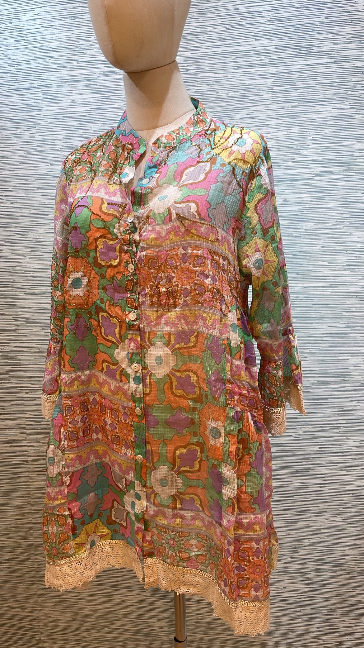 boho print coverup