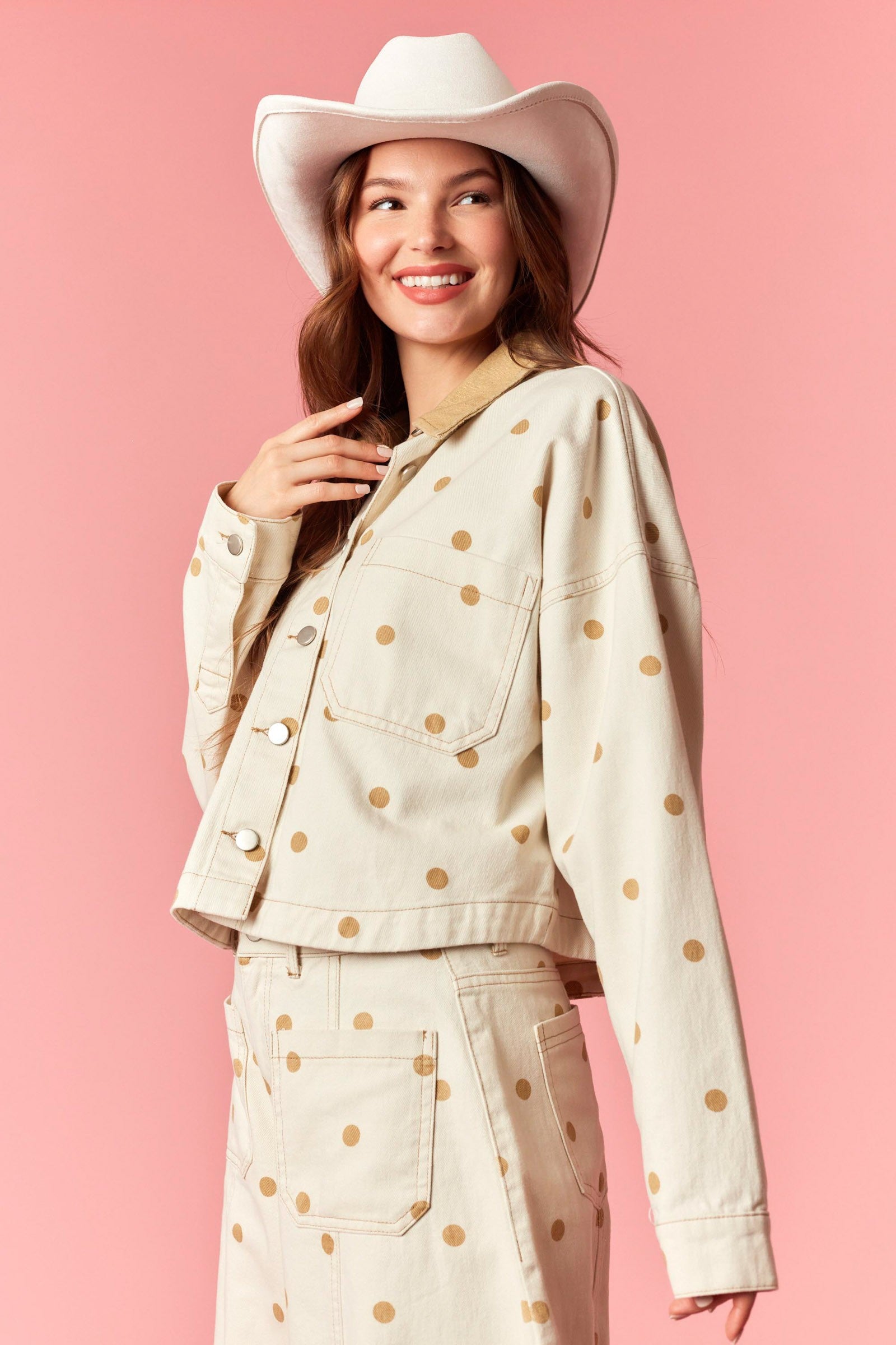 polka dots jacket