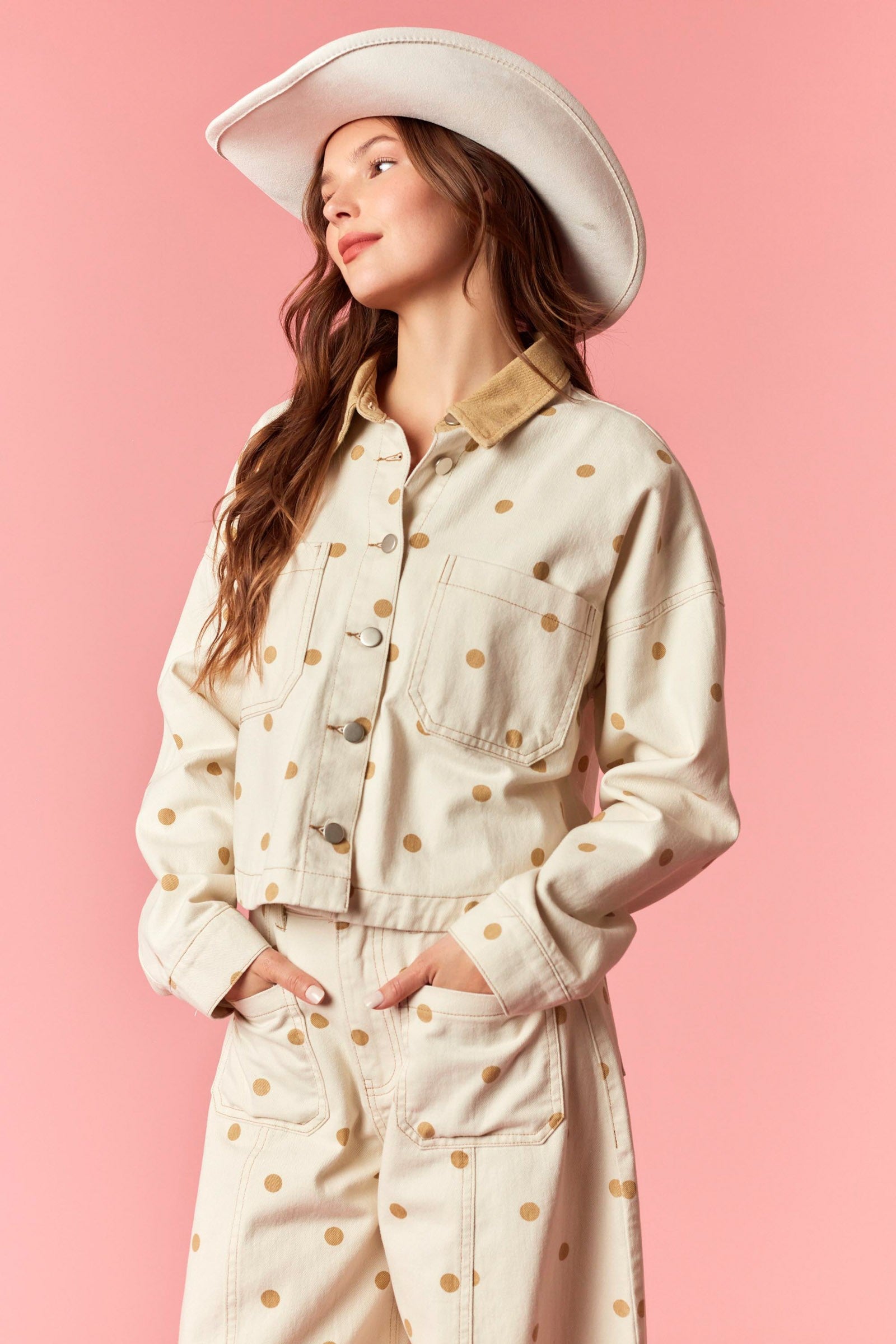 polka dots jacket