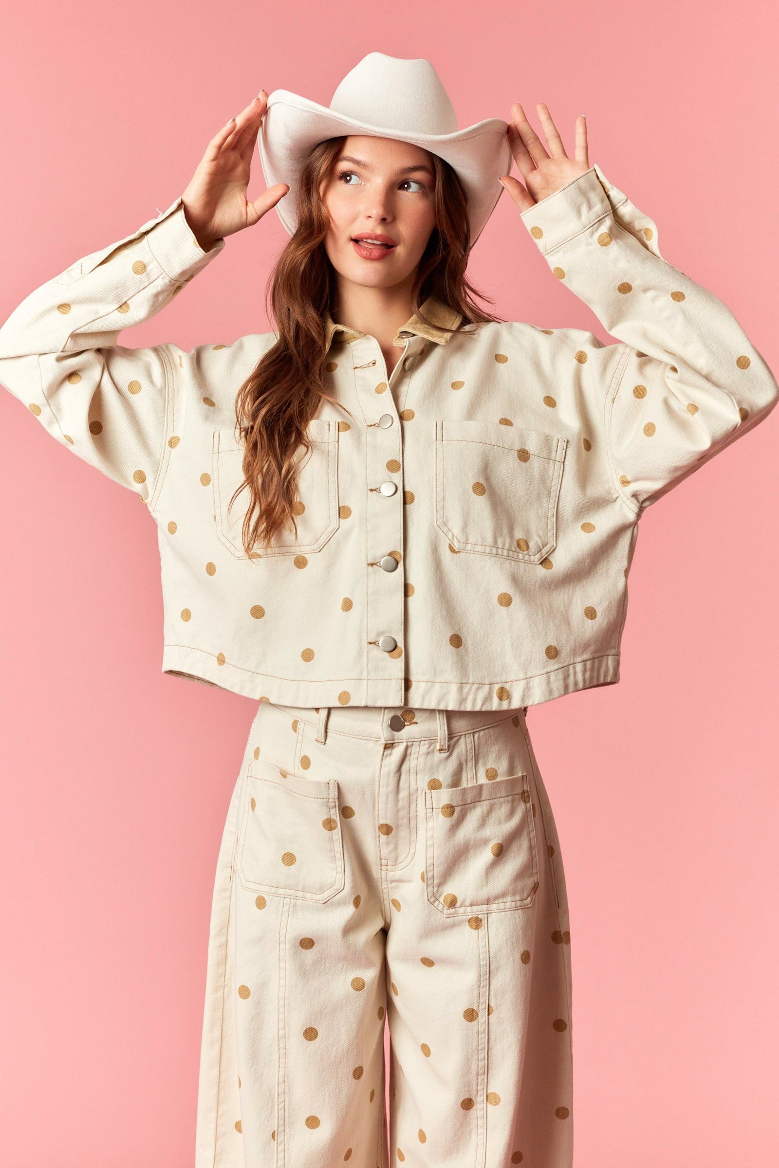 polka dots jacket