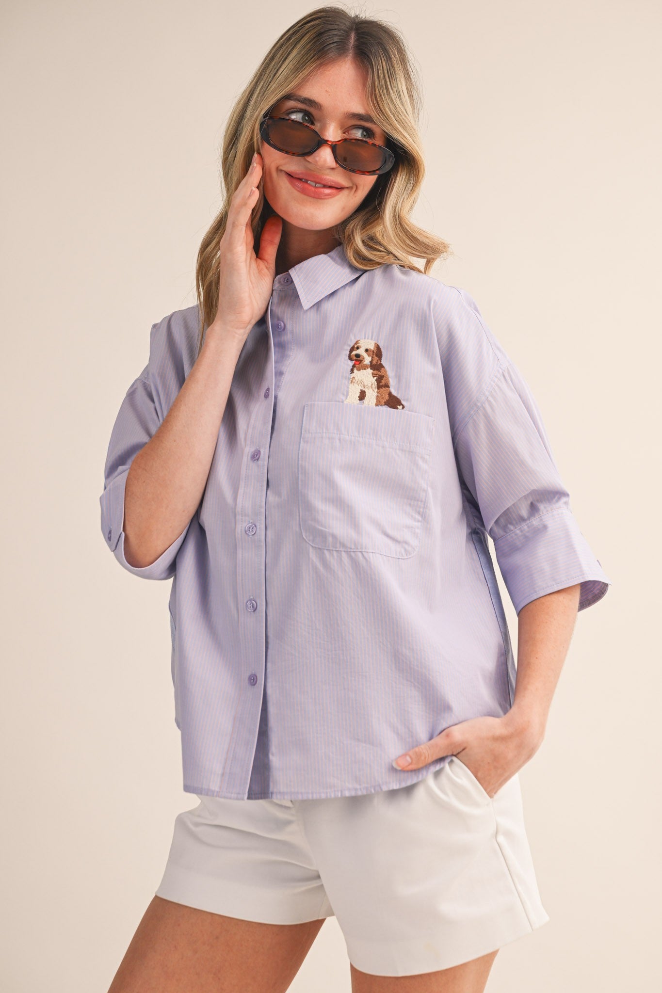 dog lover button down