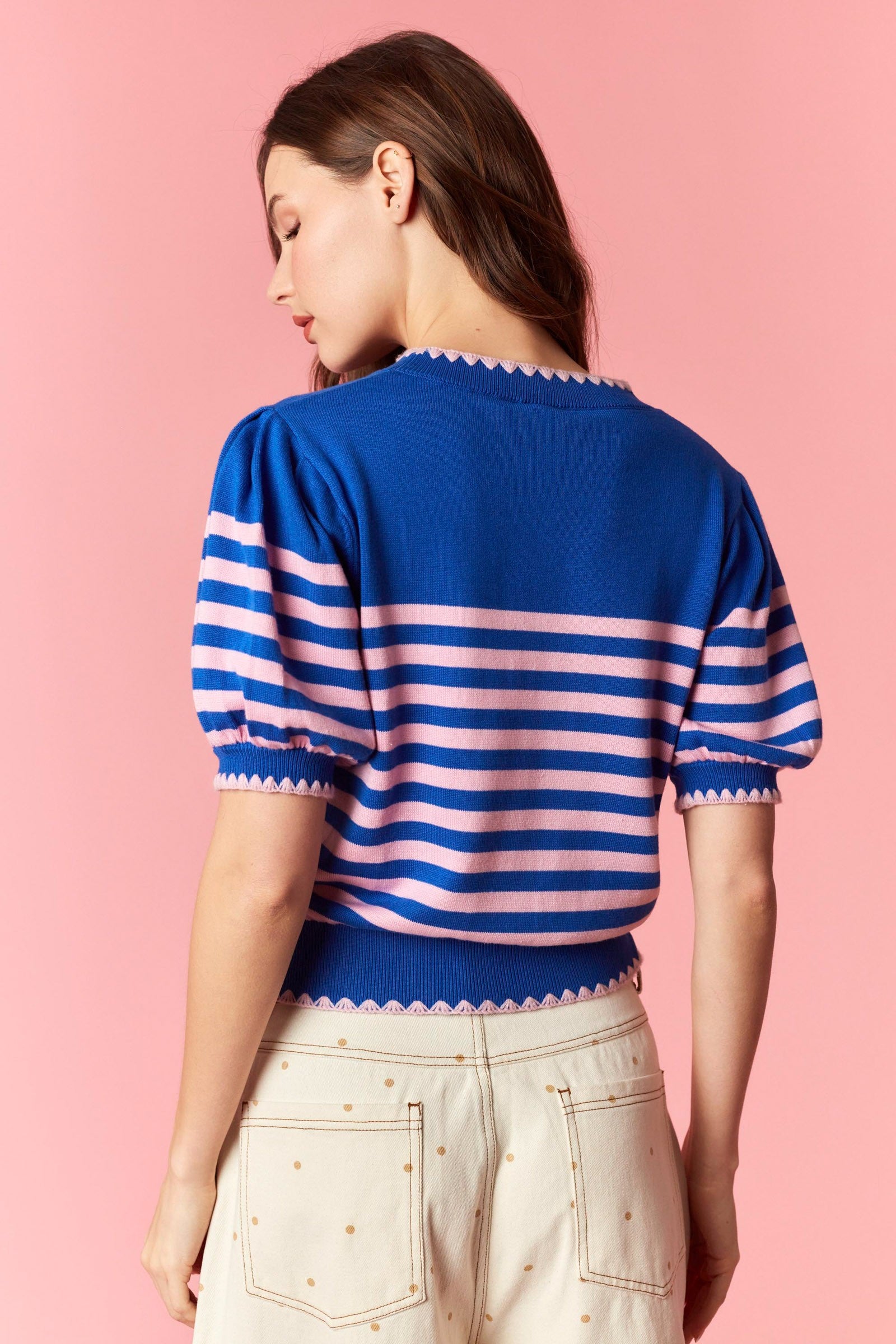 stitches contrast top