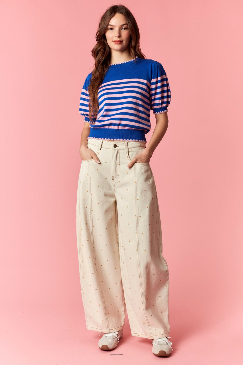 stitches contrast top