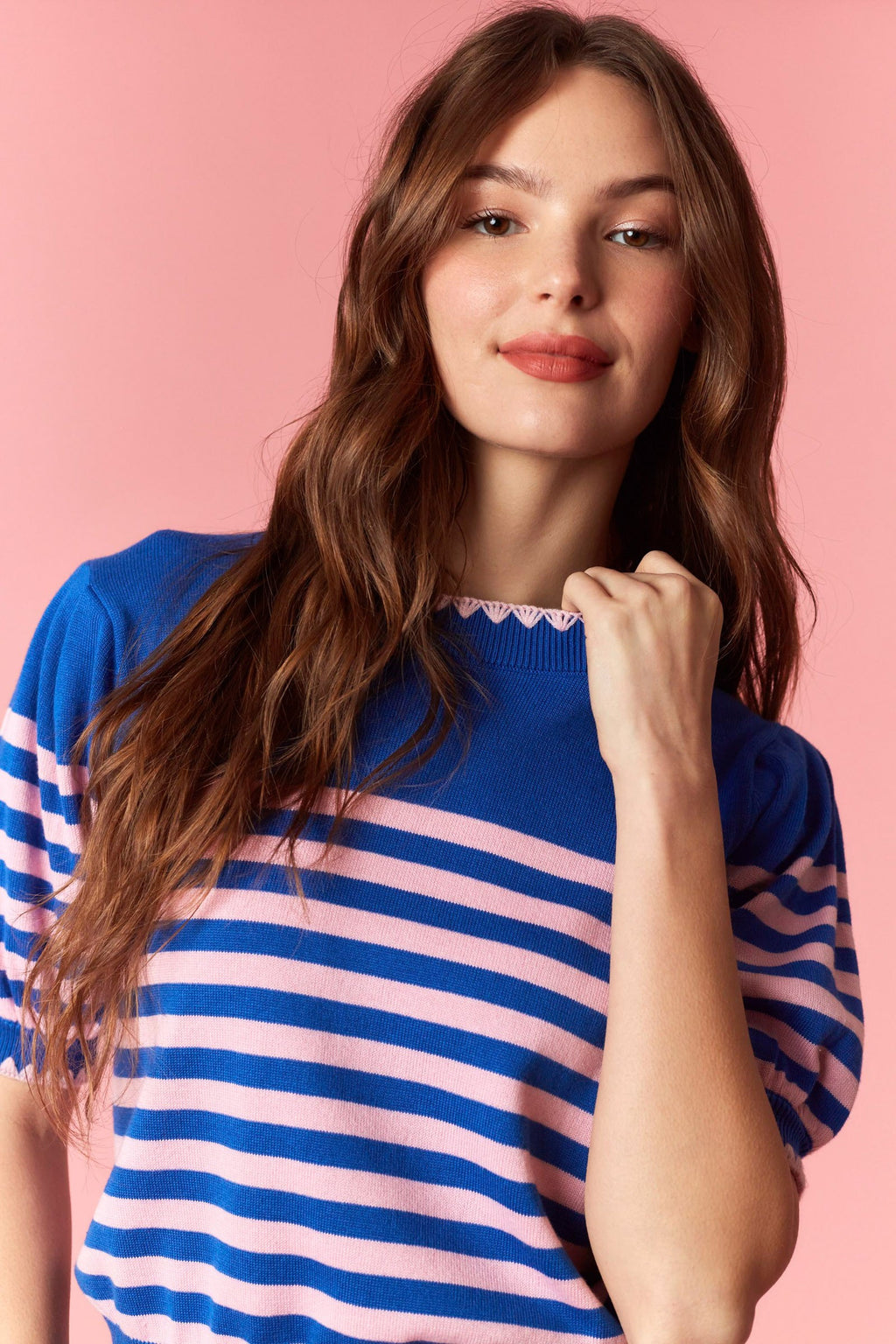 stitches contrast top