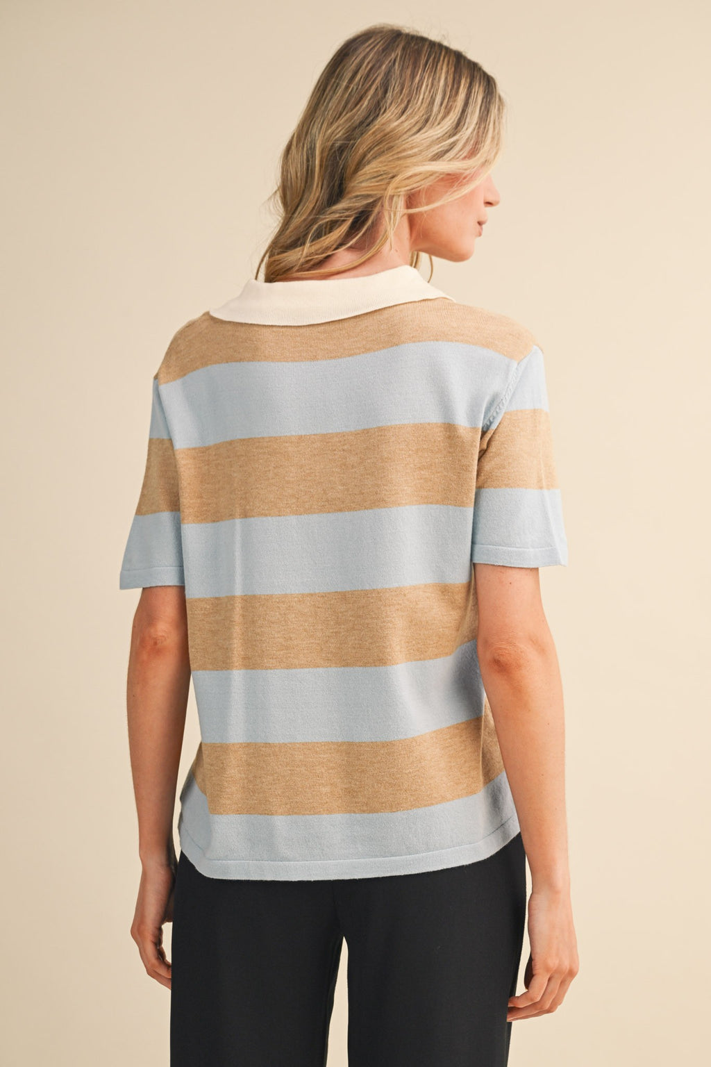 casual knit polo
