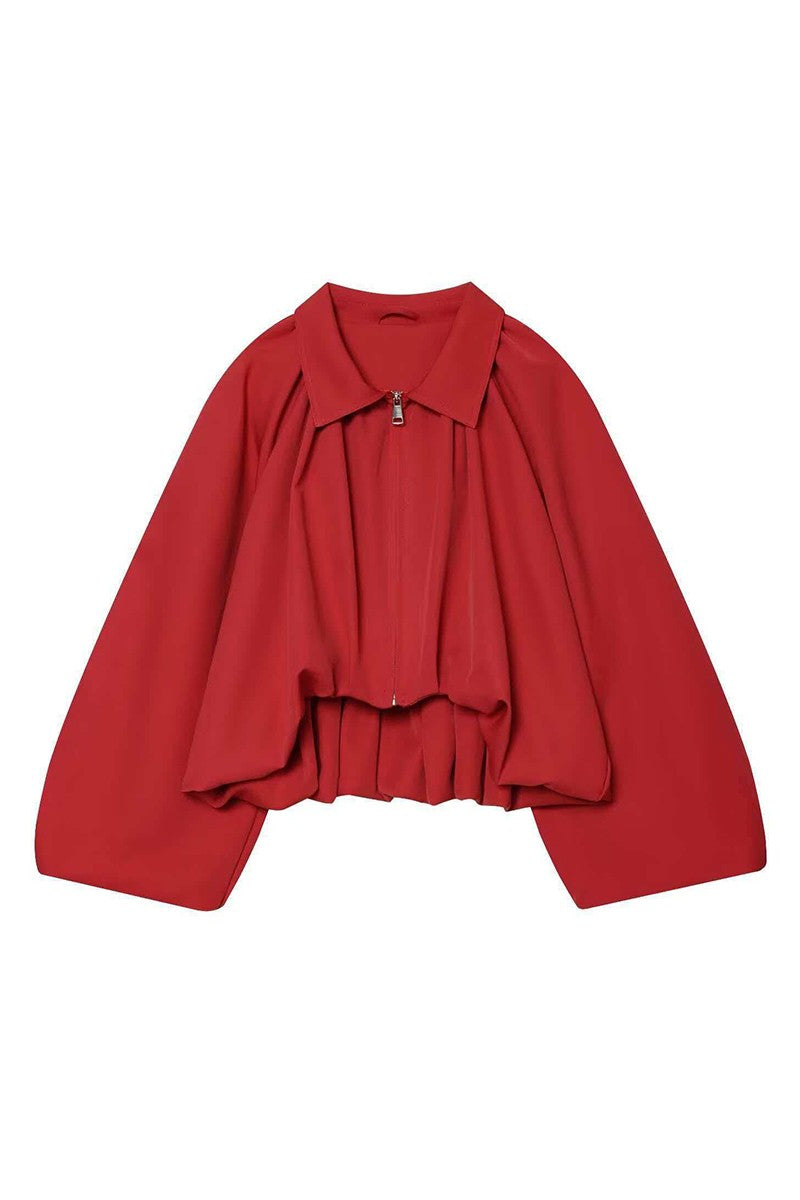 cherry bomber jacket