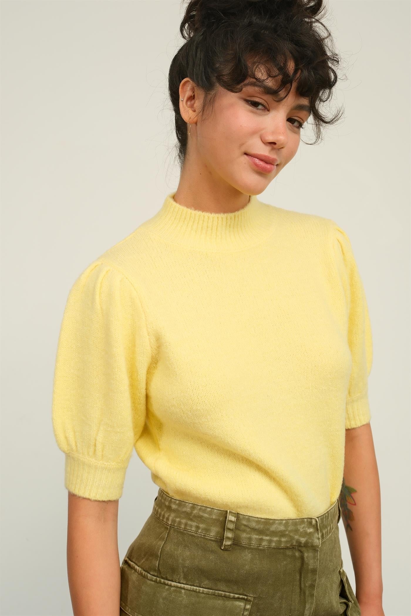 yellow classic top
