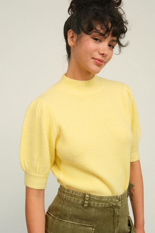 yellow classic top