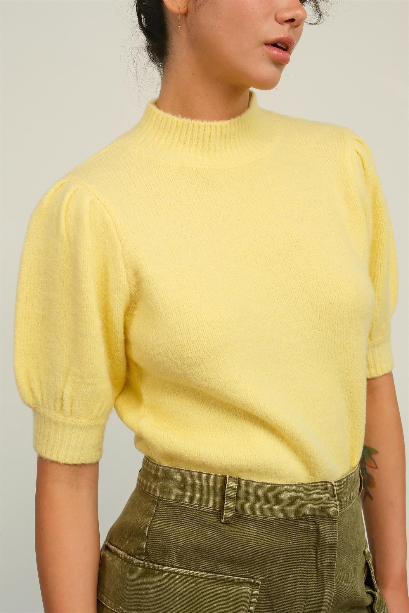 yellow classic top