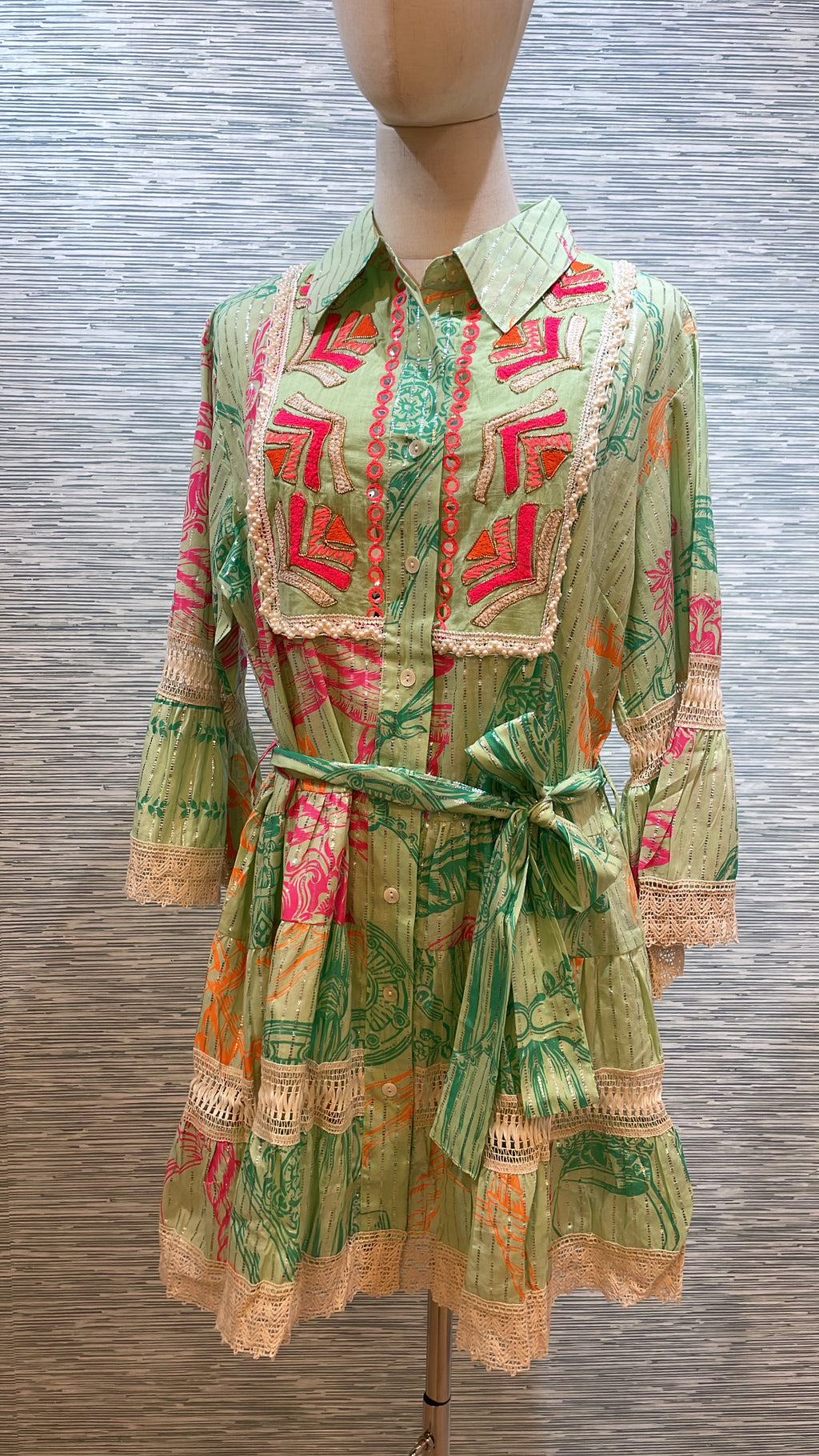 boho details mini dress