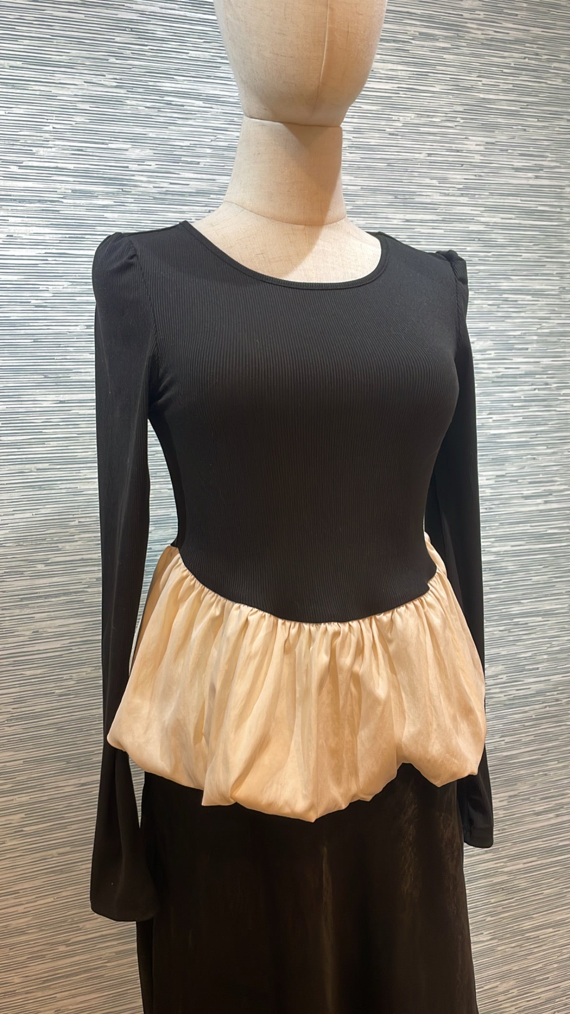 colorblock peplum top
