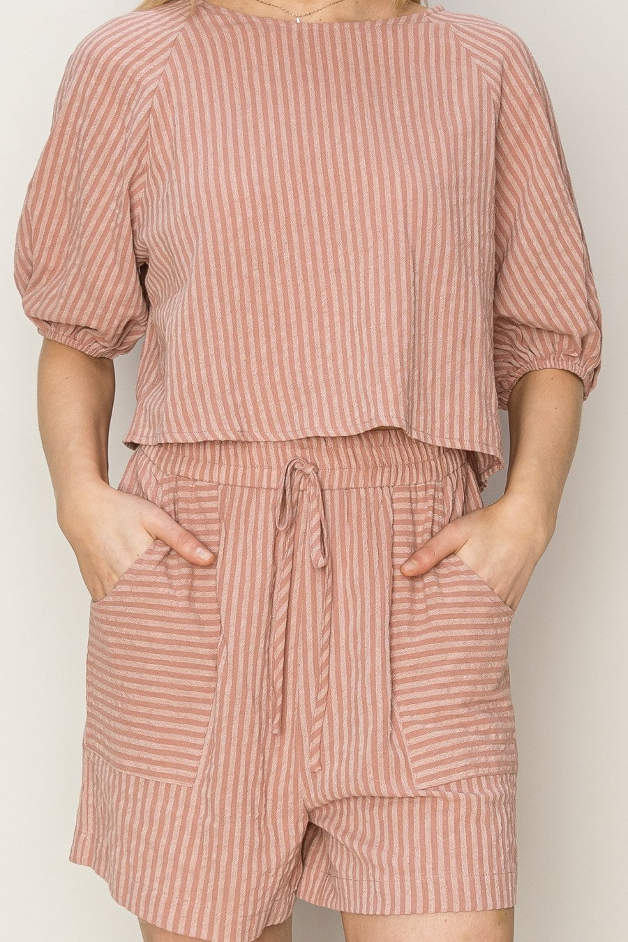 mauve comfy short set