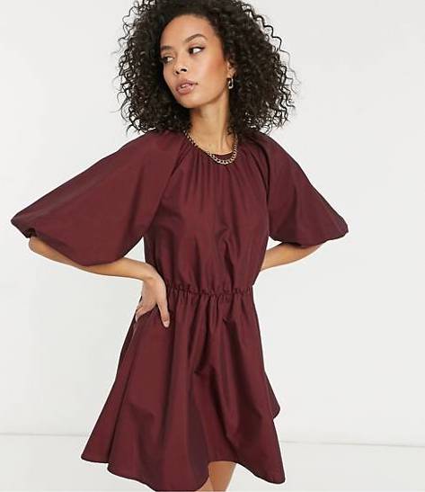 wine bomber dress