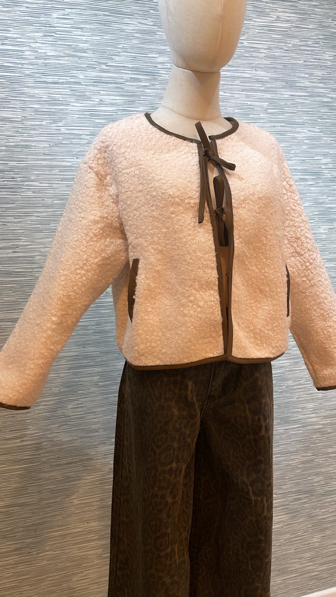sherpa tied jacket